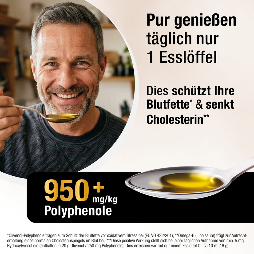Ultra High Phenolic Olivenöl - O'Liv PLUS - Cellavent Healthcare