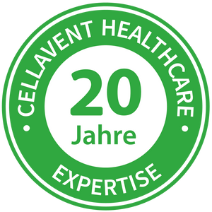 Es ist ein Siegel, dass die 20 Jahre Expertise der Cellavent Healthcare zeigt.