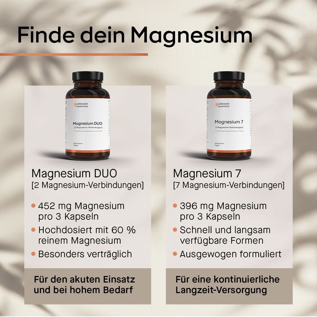 Unterschiede Magnesium DUO und Magnesium 7