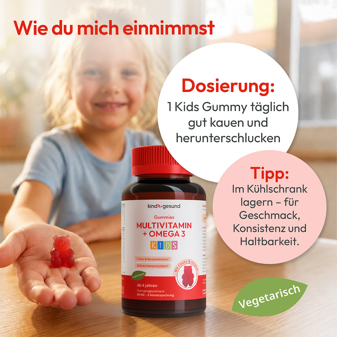 Multivitamin + Omega 3 Gummies - WHITE OMEGA Kids - Cellavent Healthcare