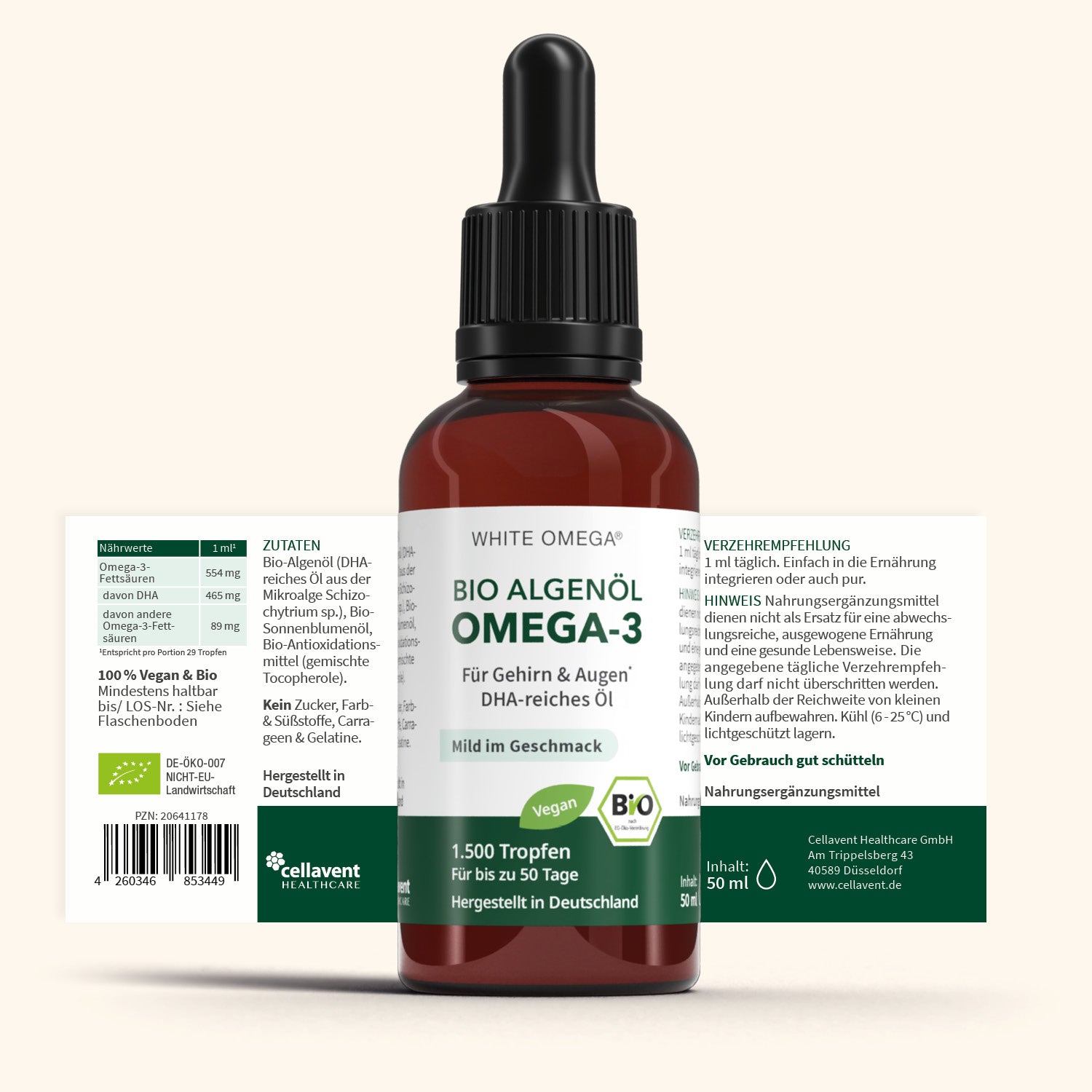 Bio Omega-3 Algenöl Tropfen