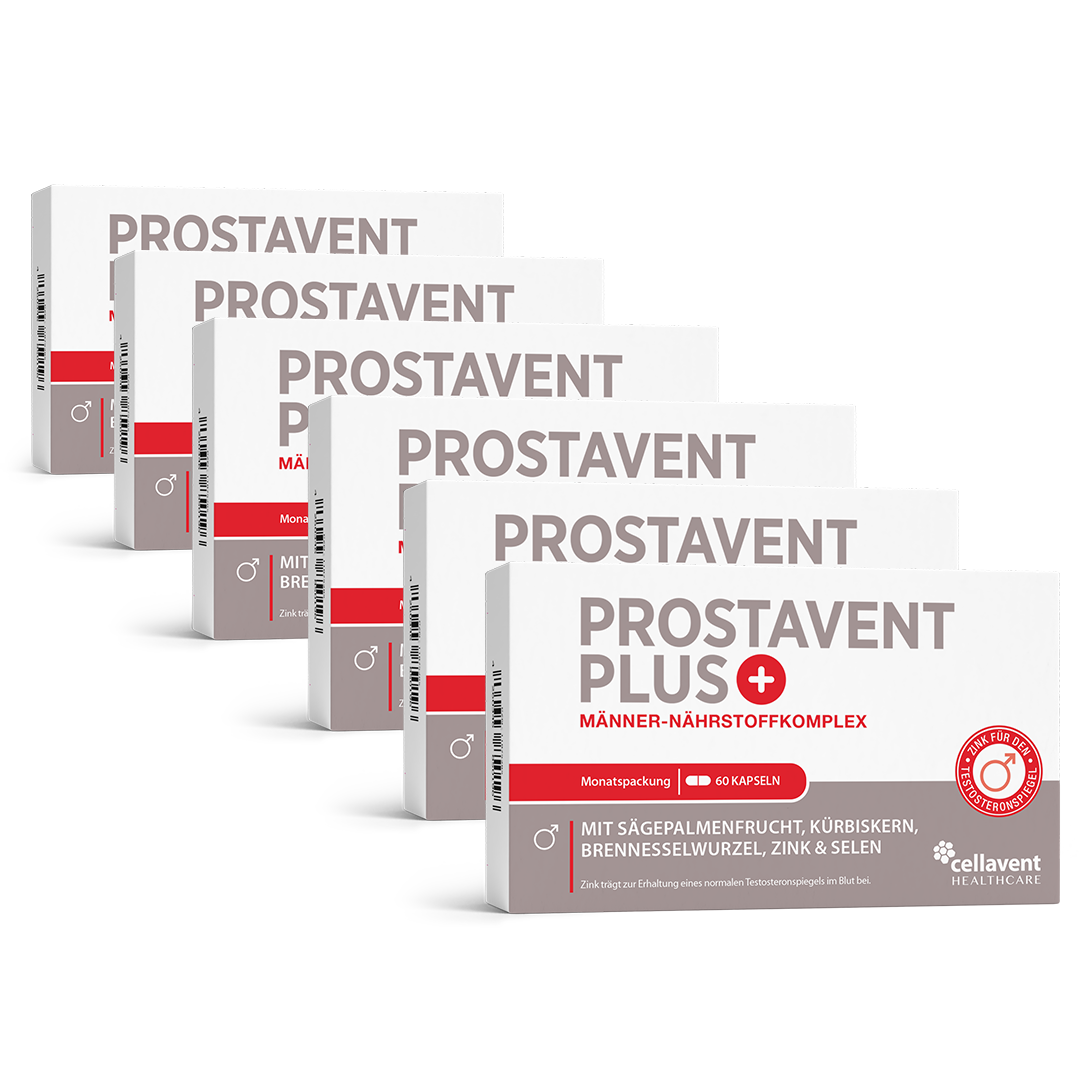 Prostavent PLUS - Nahrungsergänzungsmittel mit Pflanzenextrakten, Zink und Selen