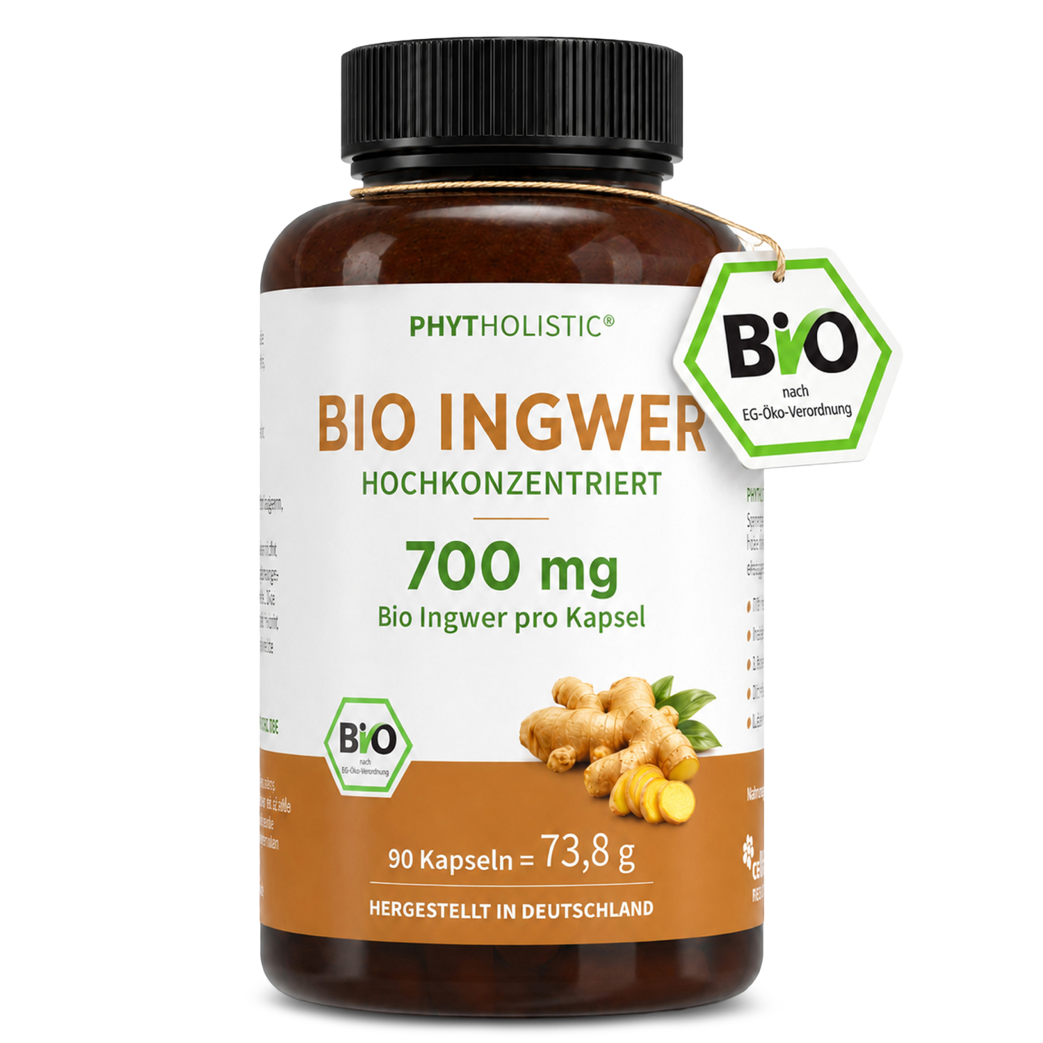 Bio Ingwer Phytholistic - Cellavent Healthcare