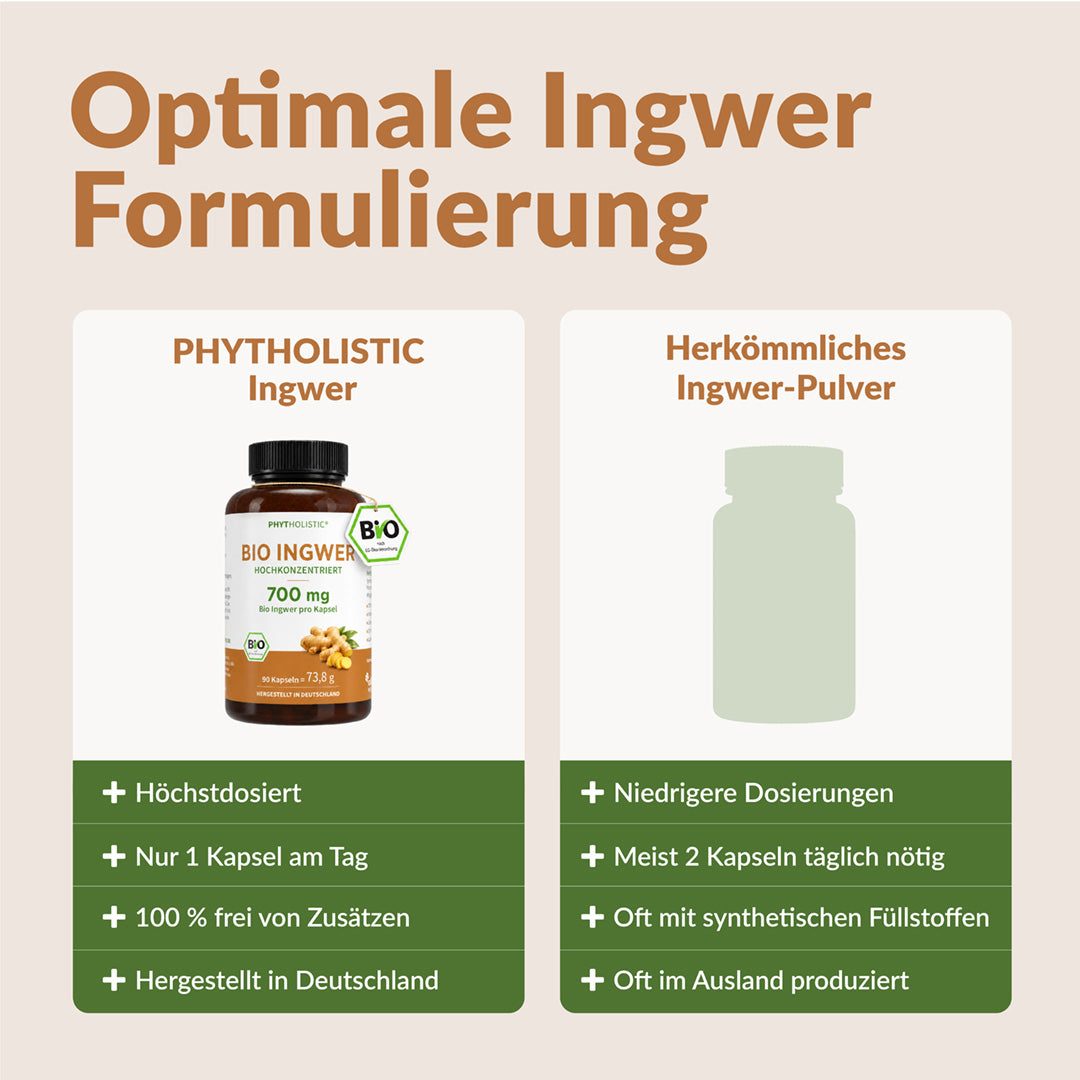 Bio Ingwer Phytholistic - Cellavent Healthcare