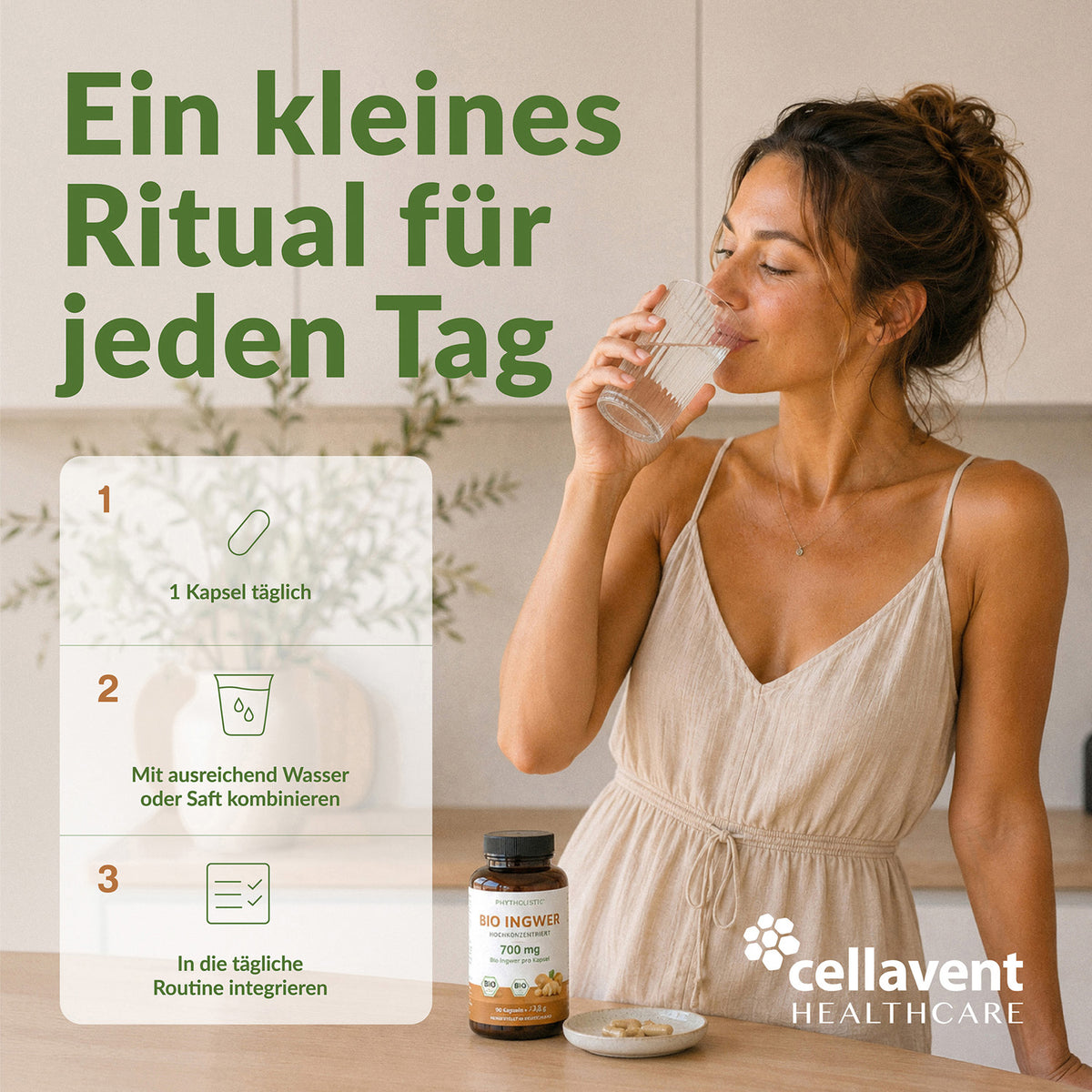 Bio Ingwer Phytholistic - Cellavent Healthcare