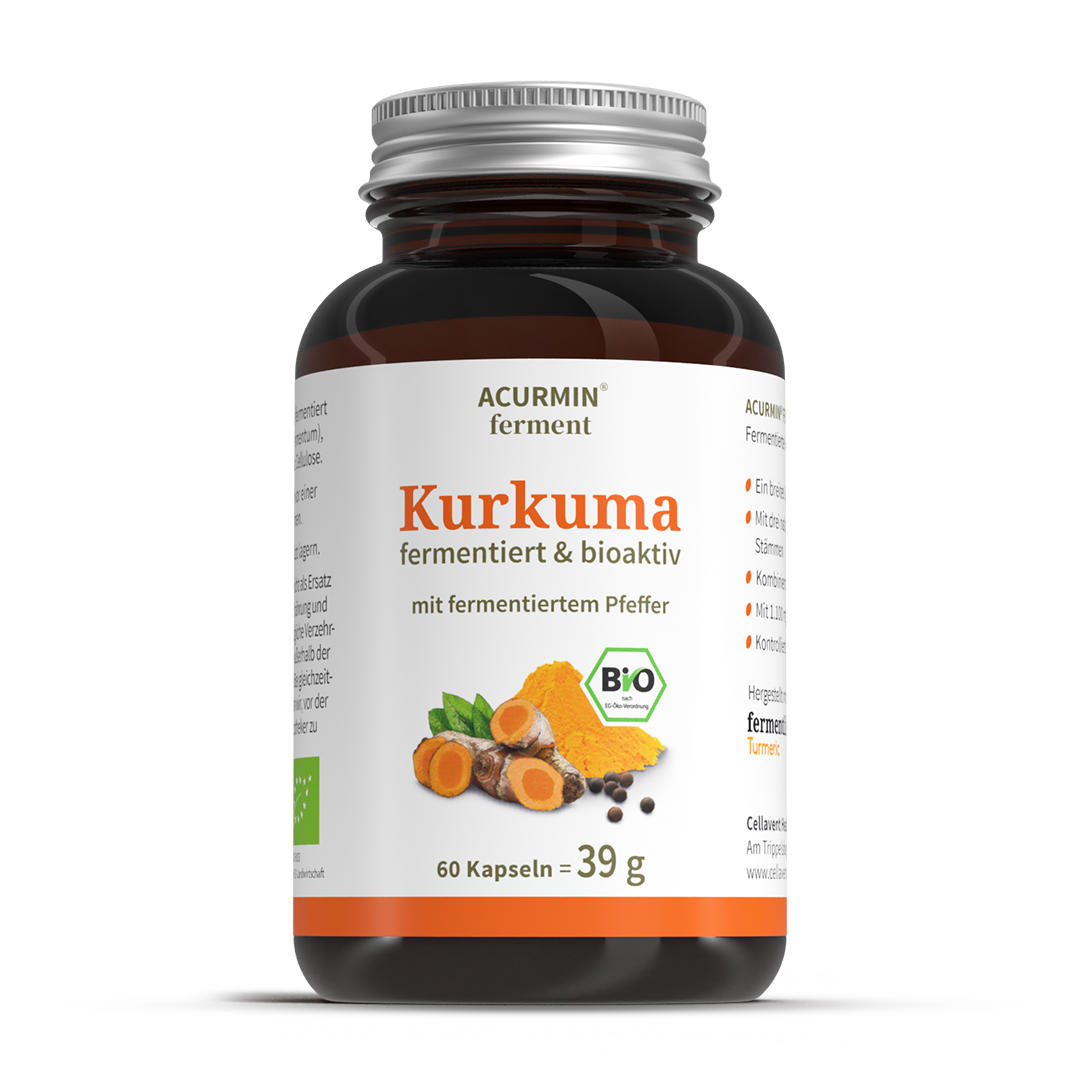 Bio Kurkuma Kapseln 1.100mg + fermentierter Pfeffer