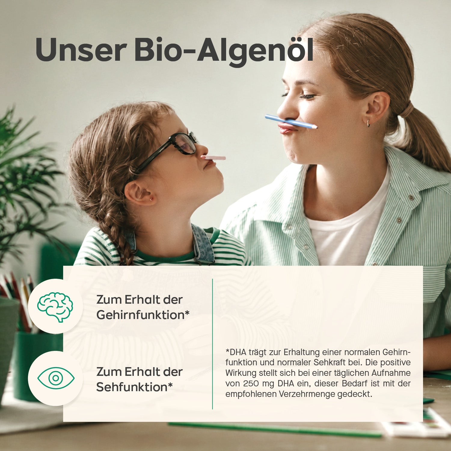 Bio Omega-3 Algenöl Tropfen für Kinder