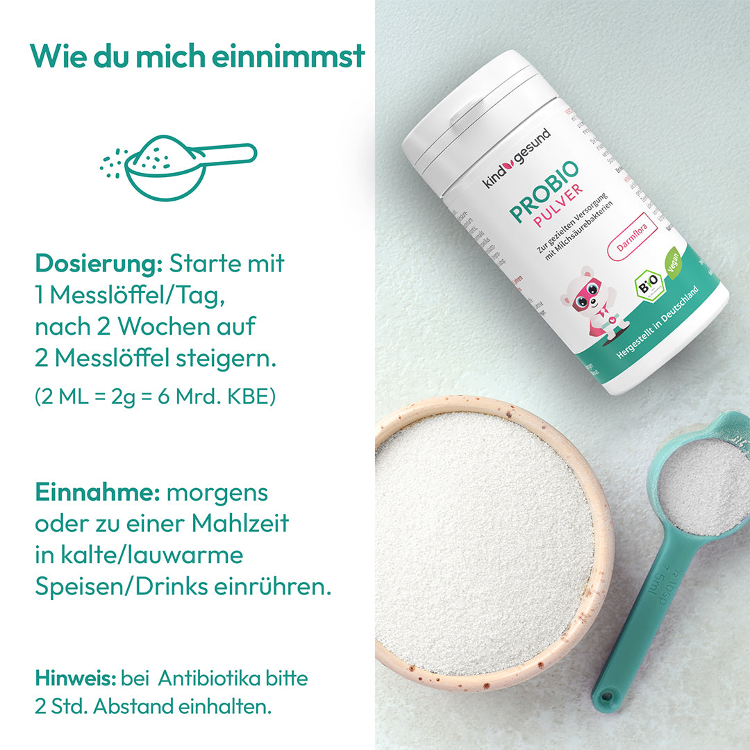 Probio Kids – Probiotisches Pulver für Kinder zur Unterstützung der Darmflora & Immunsystem - Cellavent Healthcare