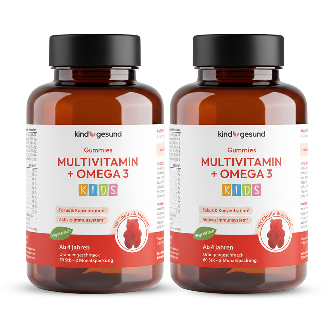 Multivitamin + Omega 3 Gummies - WHITE OMEGA Kids - Cellavent Healthcare