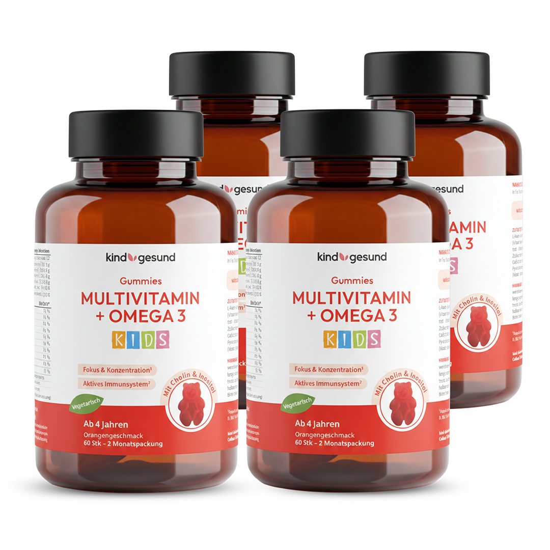 Multivitamin + Omega 3 Gummies - WHITE OMEGA Kids - Cellavent Healthcare