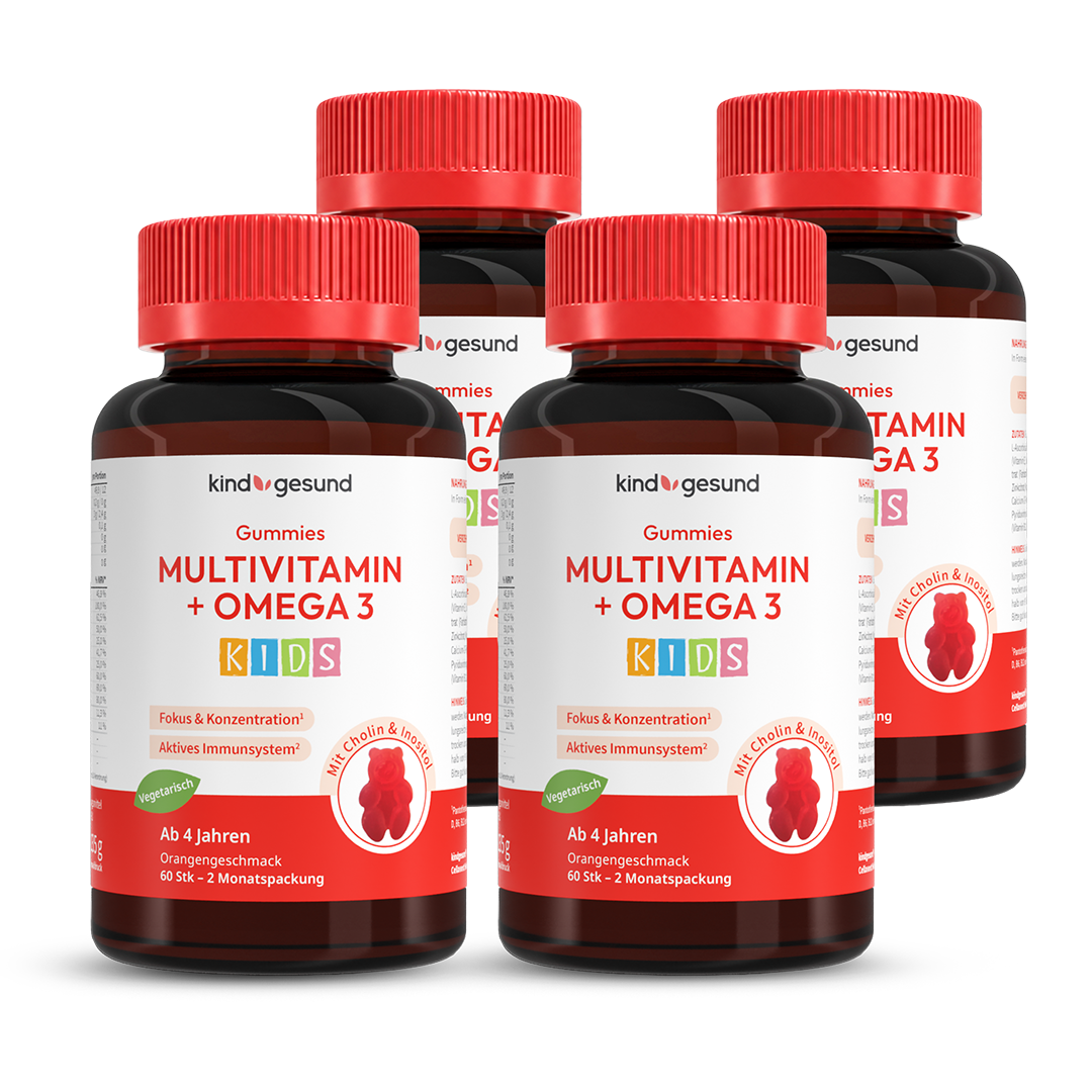 Multivitamin + Omega 3 Gummies - WHITE OMEGA Kids - Cellavent Healthcare