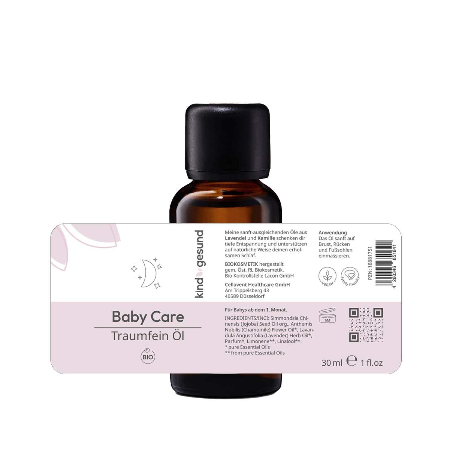 Bio - Baby Care Traumfein Öl - Cellavent Healthcare