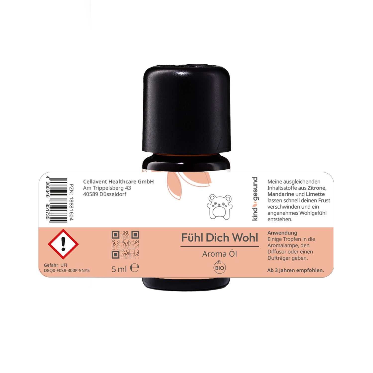 Bio - Fühl Dich Wohl Aroma Öl - Cellavent Healthcare