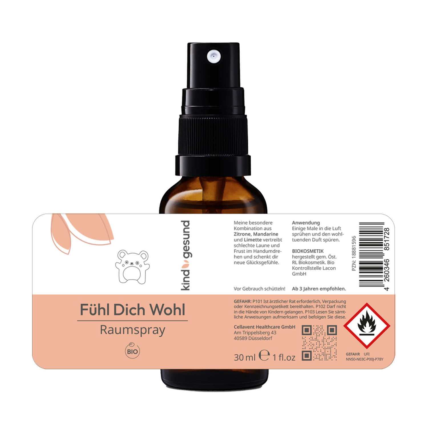 Bio - Fühl Dich Wohl Raumspray - Cellavent Healthcare