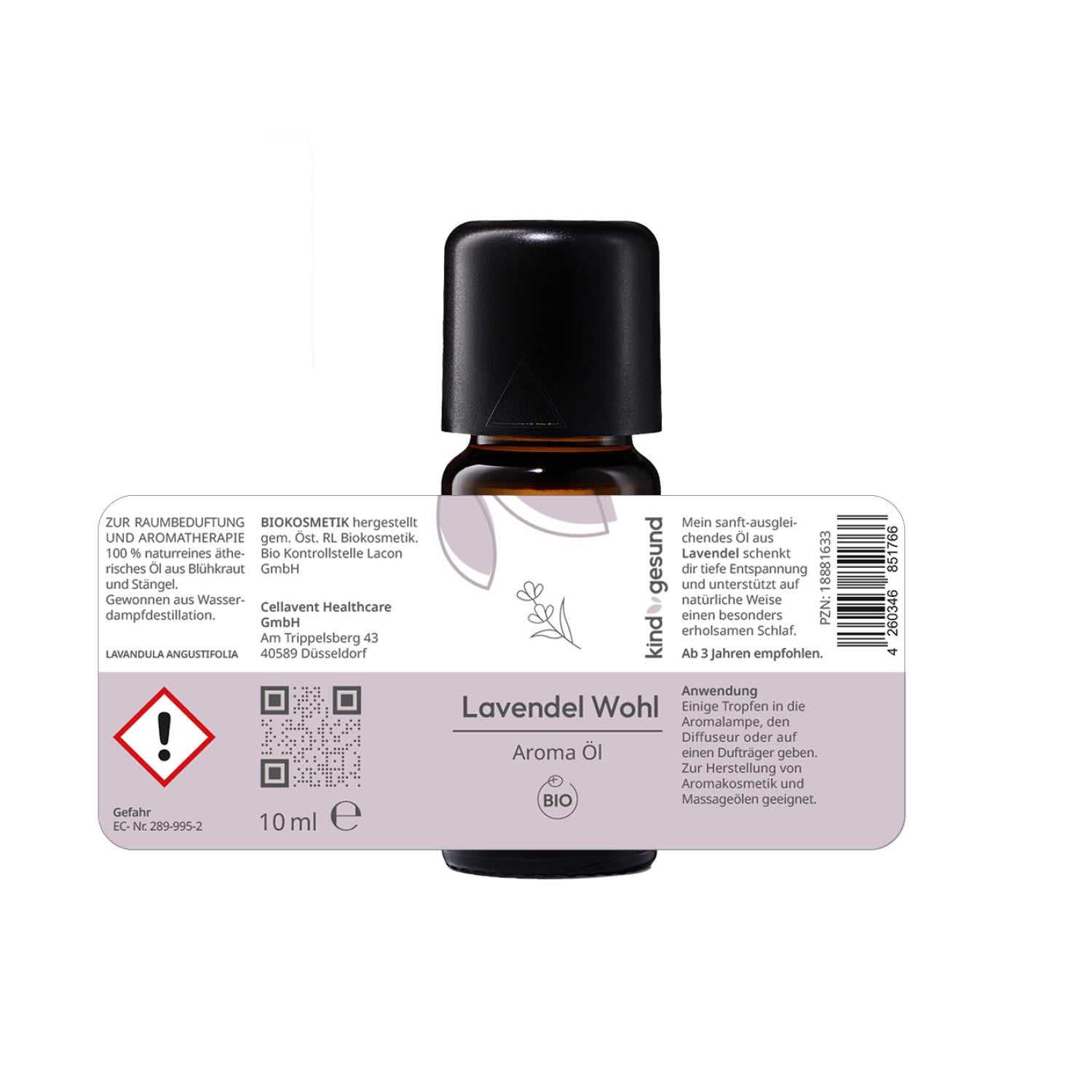 Bio - Lavendel Aroma Öl - Cellavent Healthcare