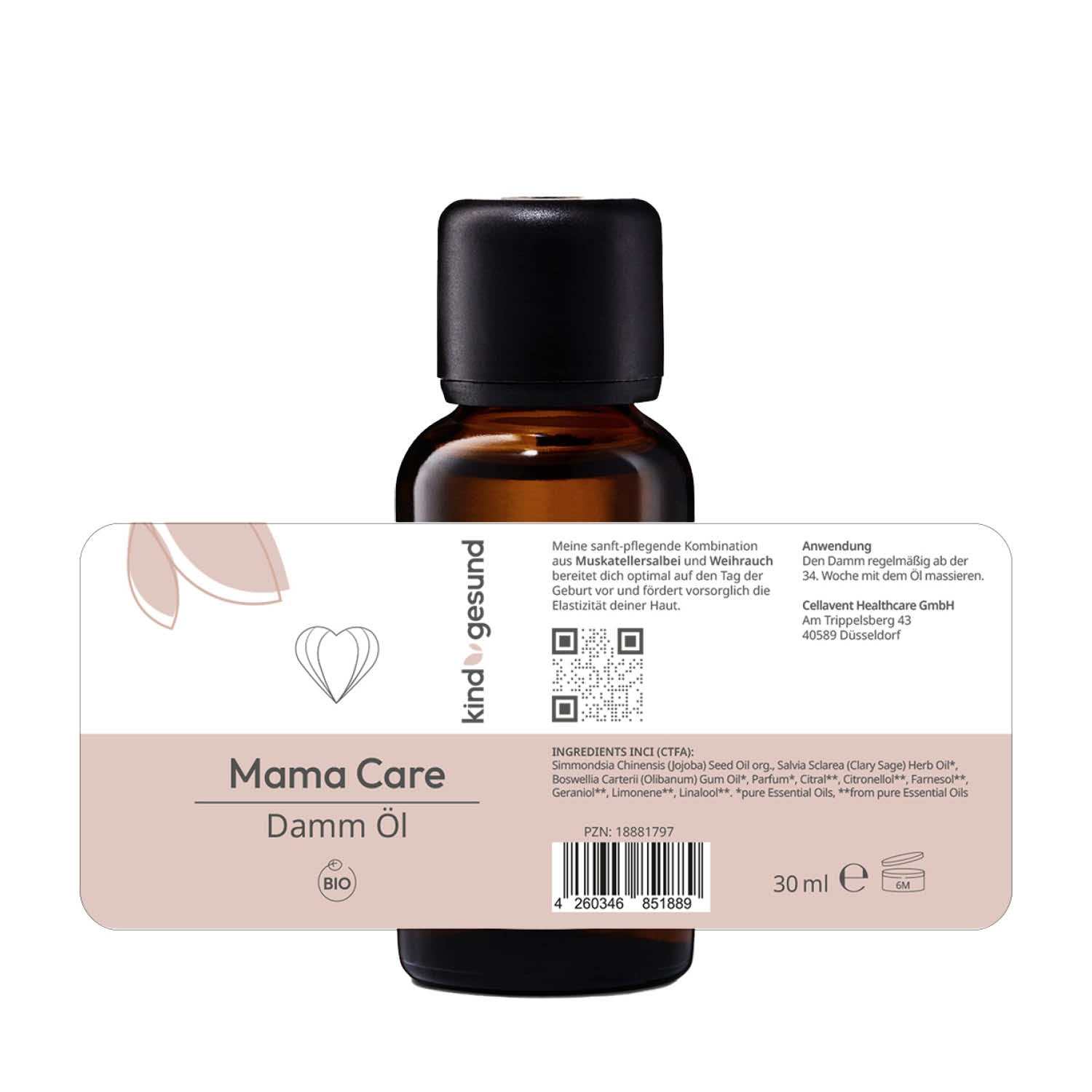 Bio - Mama Care Damm Öl - Cellavent Healthcare