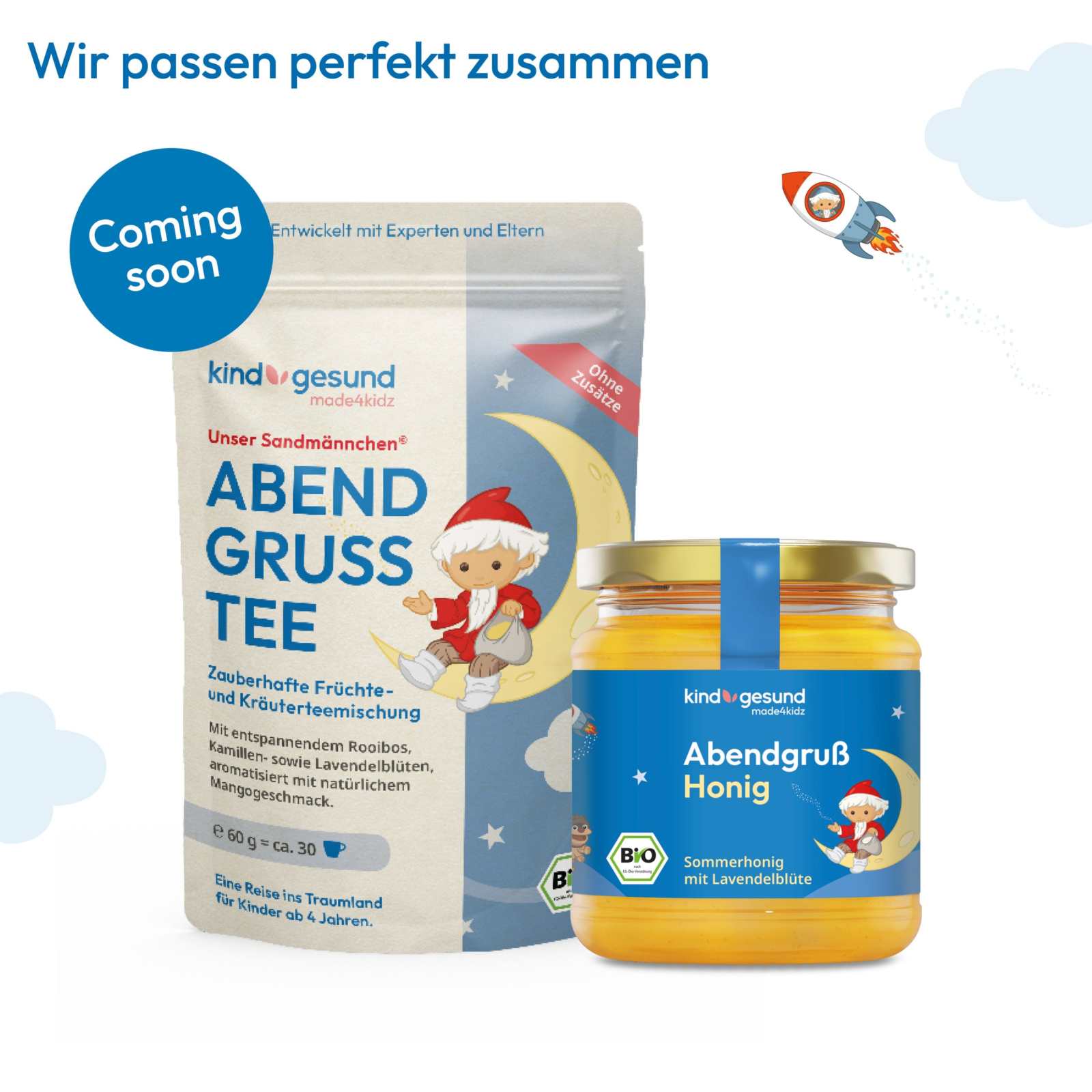 Bio - Sandmännchen Abendgruß Honig für Kinder - Cellavent Healthcare
