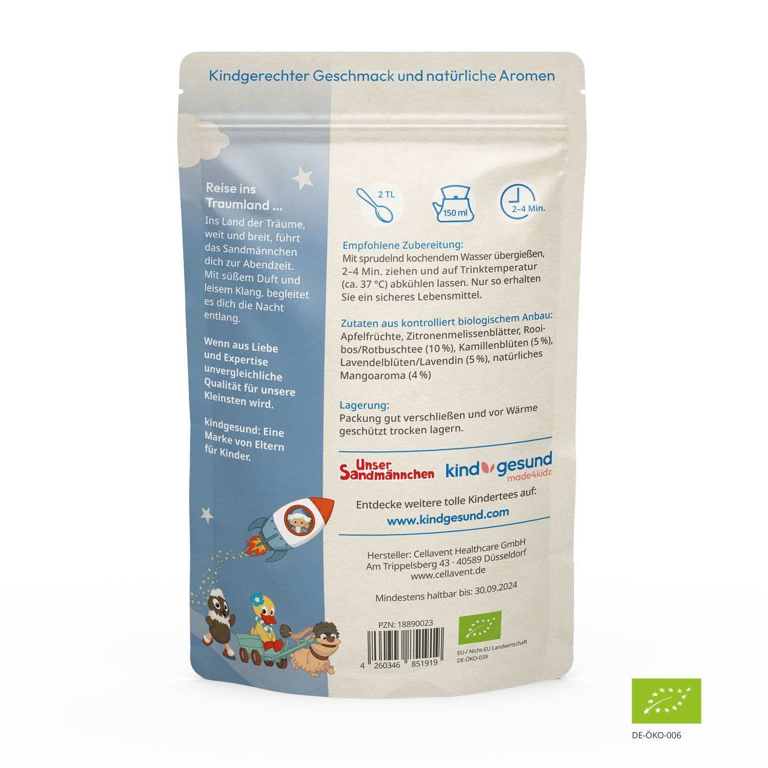 Bio - Sandmännchen Bundle: Abendgruß Tee & Honig - Cellavent Healthcare