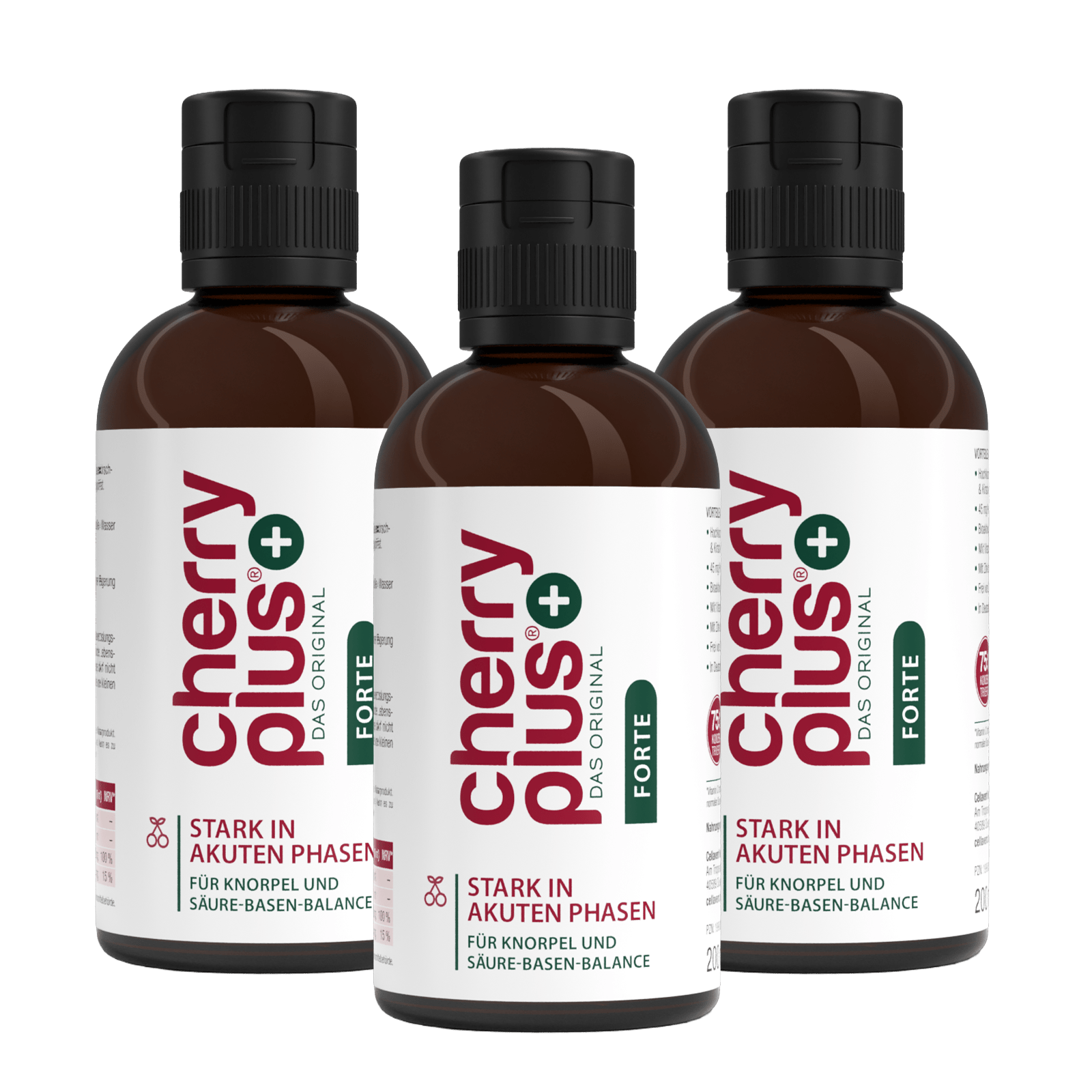 Cherry PLUS Forte Konzentrat - Hochkonzentriertes Sauerkirsch Konzentrat mit Vitamin C und Zink - Cellavent Healthcare