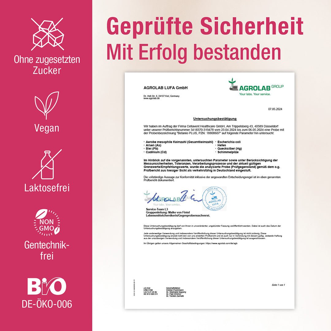 Das Bio Rote - Bete - Konzentrat - Betanio PLUS - Cellavent Healthcare