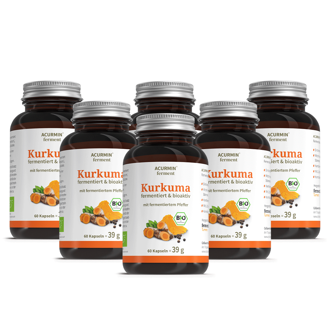 Fermentierte Bio Kurkuma Kapseln – Acurmin ferment - Cellavent Healthcare