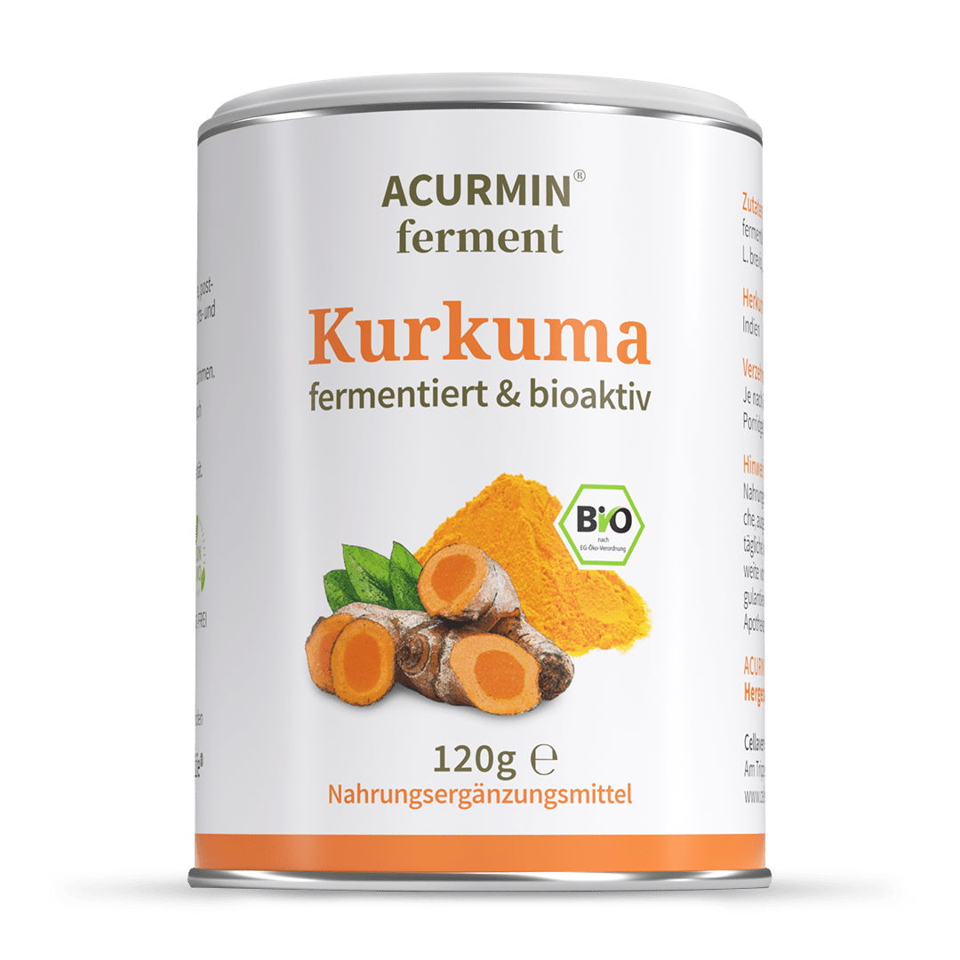 Fermentiertes Bio Kurkuma Pulver – Acurmin ferment - Cellavent Healthcare