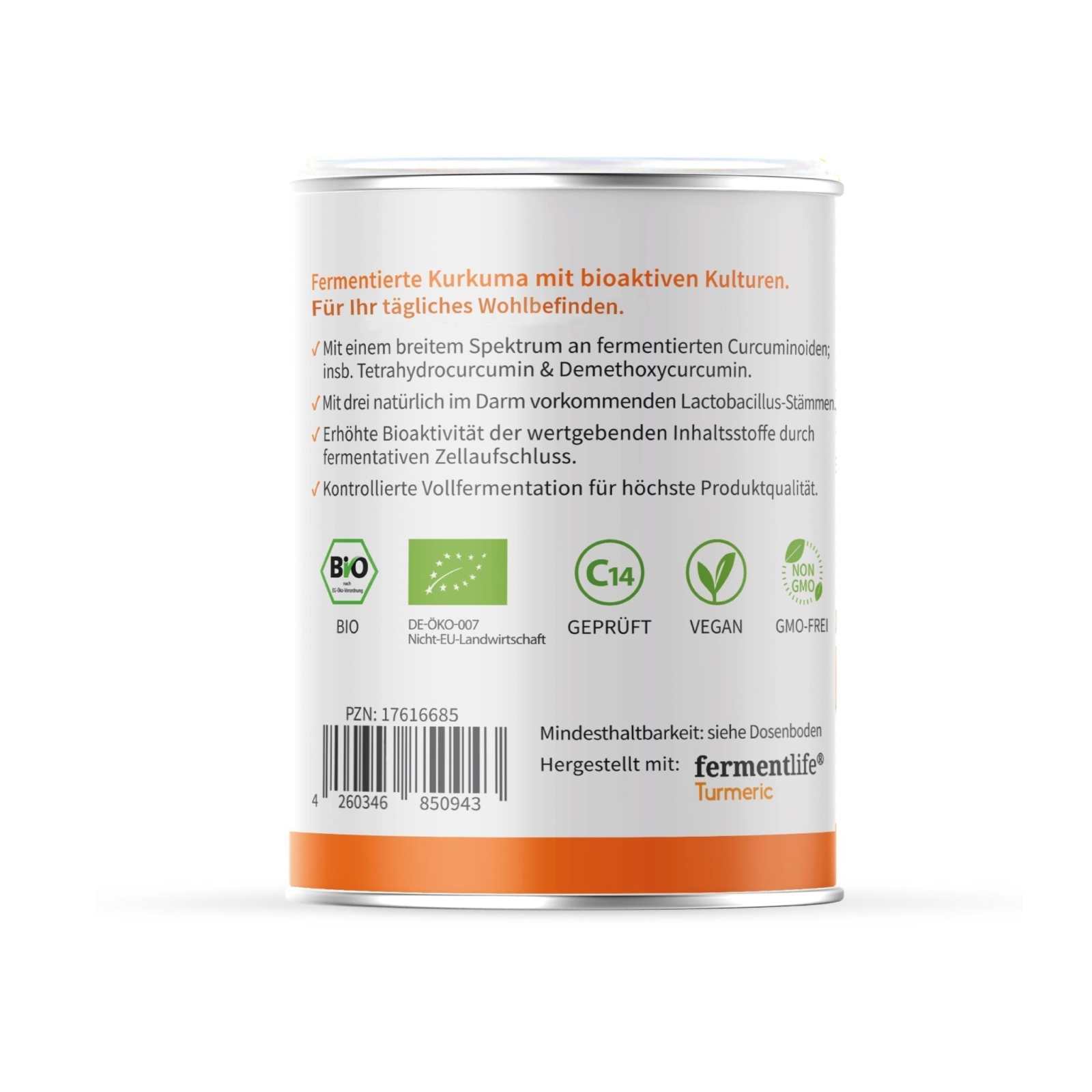 Fermentiertes Bio Kurkuma - Pulver – Acurmin ferment - Cellavent Healthcare