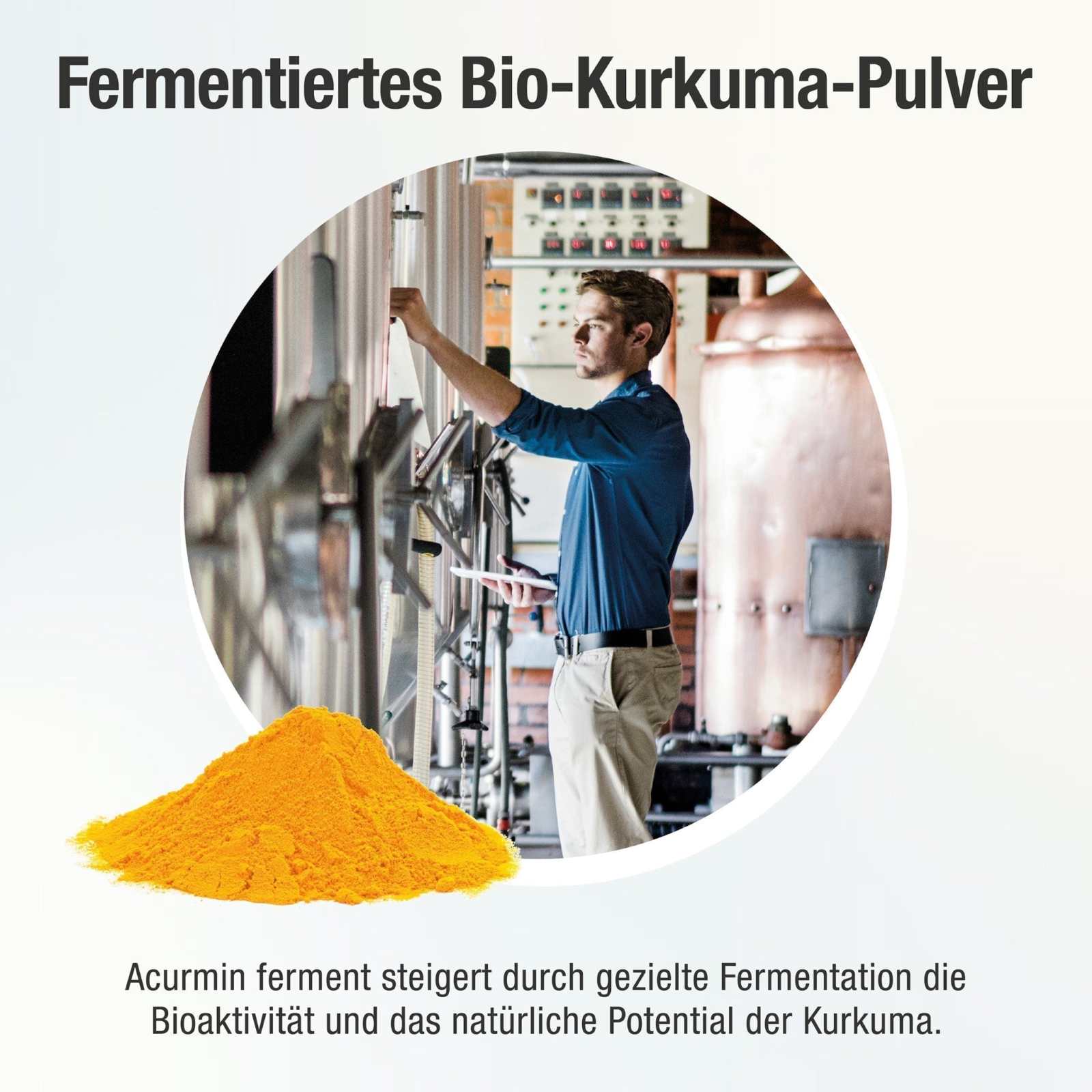Fermentiertes Bio Kurkuma - Pulver – Acurmin ferment - Cellavent Healthcare