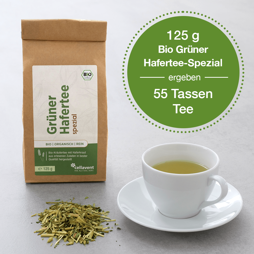 Grüner Hafertee Spezial - Bio - Cellavent Healthcare