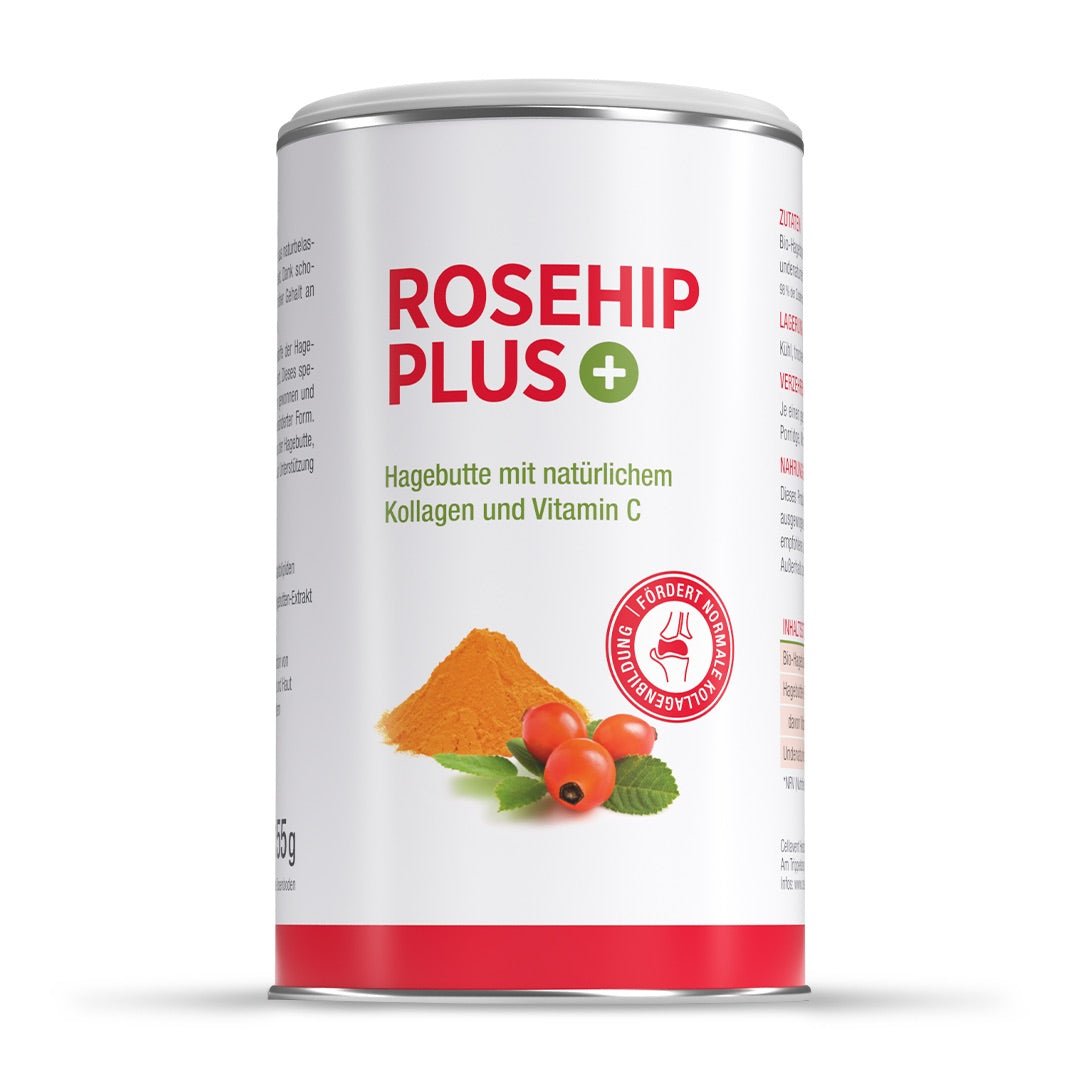Hagebuttenpulver und Extrakt mit hochwertigen Kollagen Typ 2 – Rosehip PLUS - Cellavent Healthcare