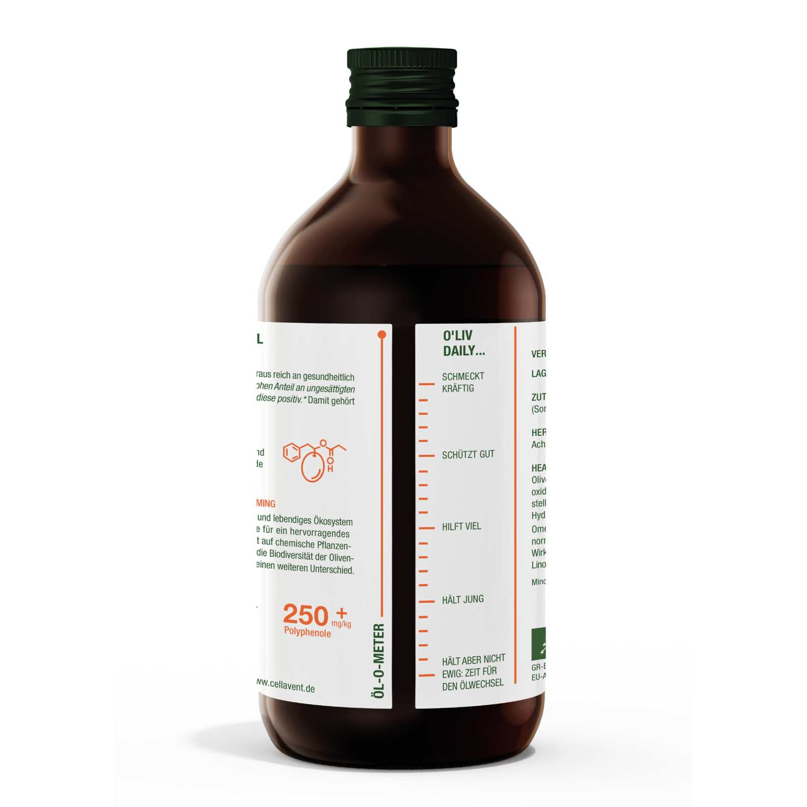 High Phenolic Olivenöl - O'Liv Daily - Cellavent Healthcare