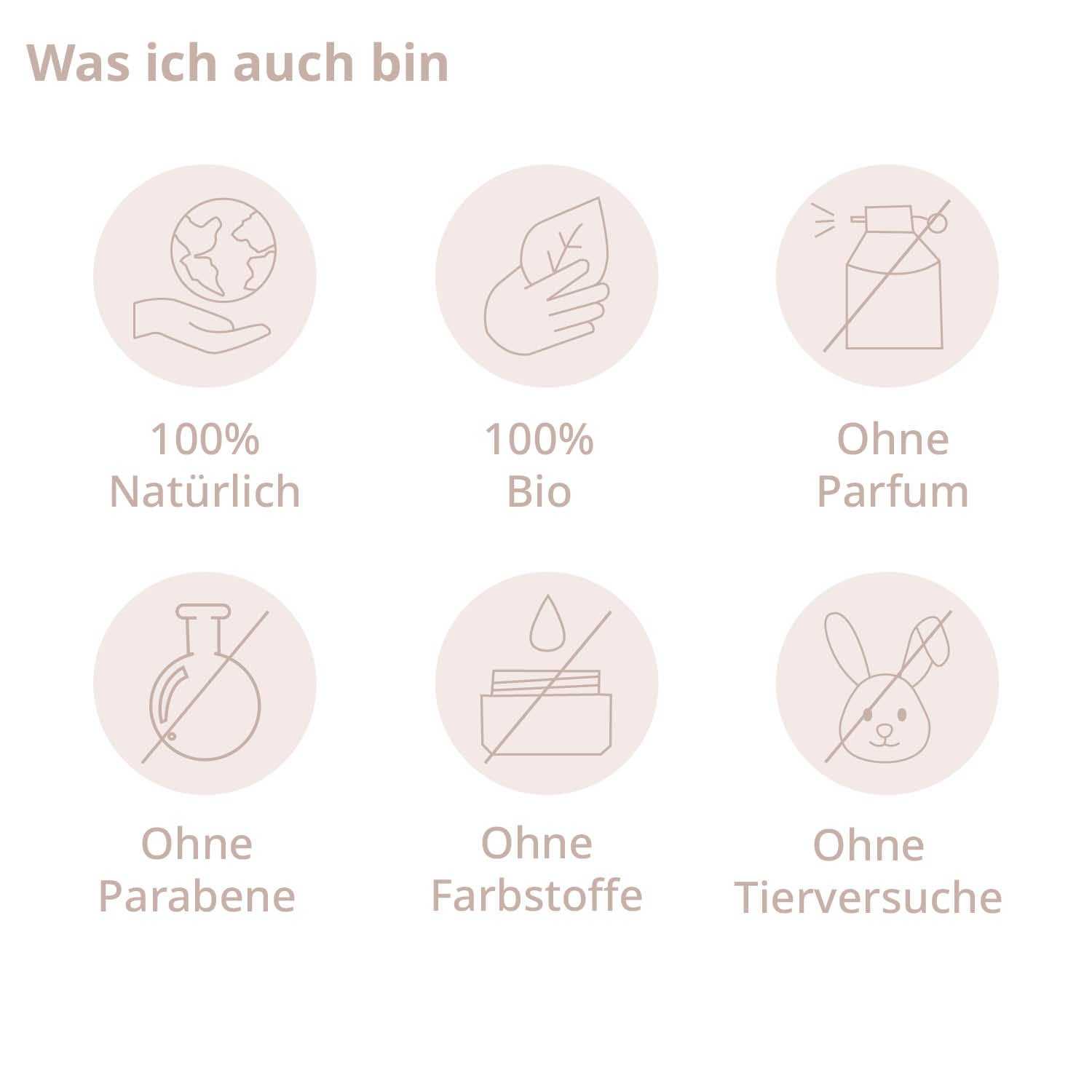 Darstellung der Vorteile des Mama Care Raumspray