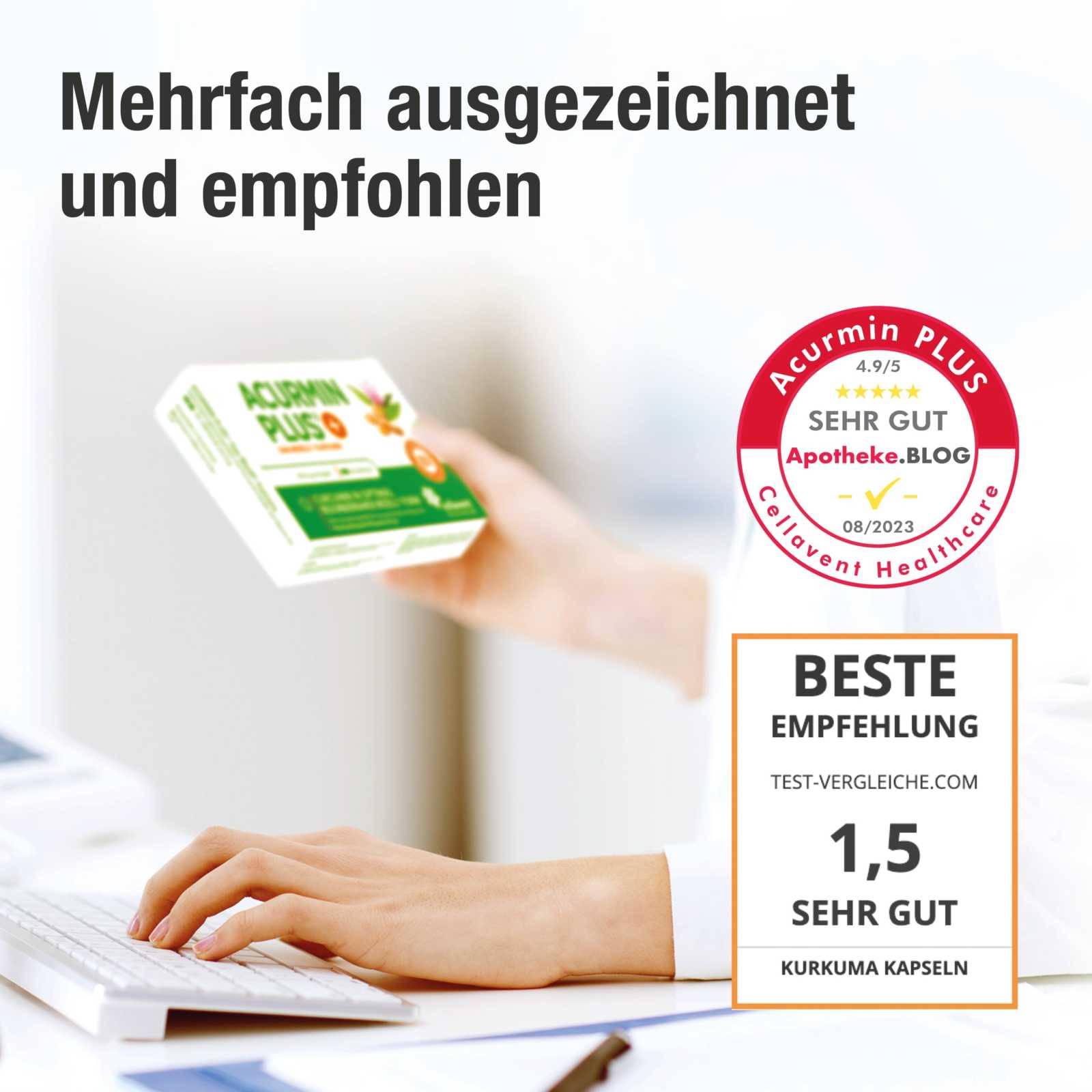 Mizell Kurkuma Kapseln mit hoher Bioverfügbarkeit – Acurmin PLUS - Cellavent Healthcare