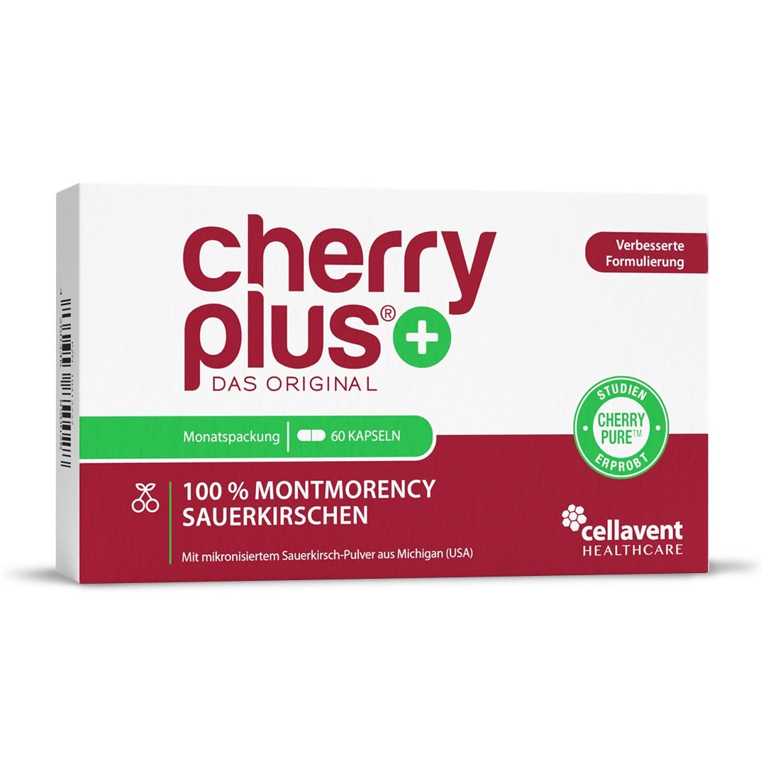Montmorency Sauerkirsche Kapseln - Cherry PLUS - Cellavent Healthcare