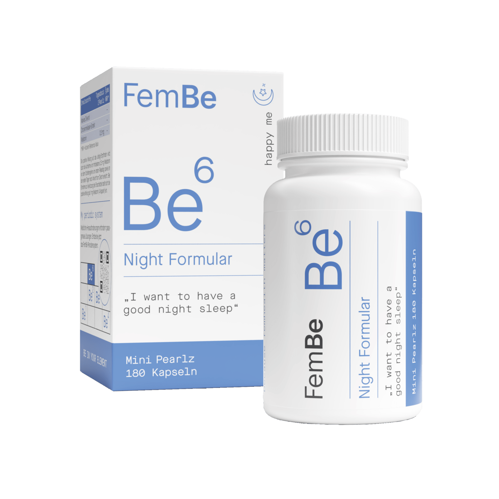 Natürliches Schlafmittel Melatonin & Zitronenmelisse Kapseln - Be6 FemBe - Cellavent Healthcare