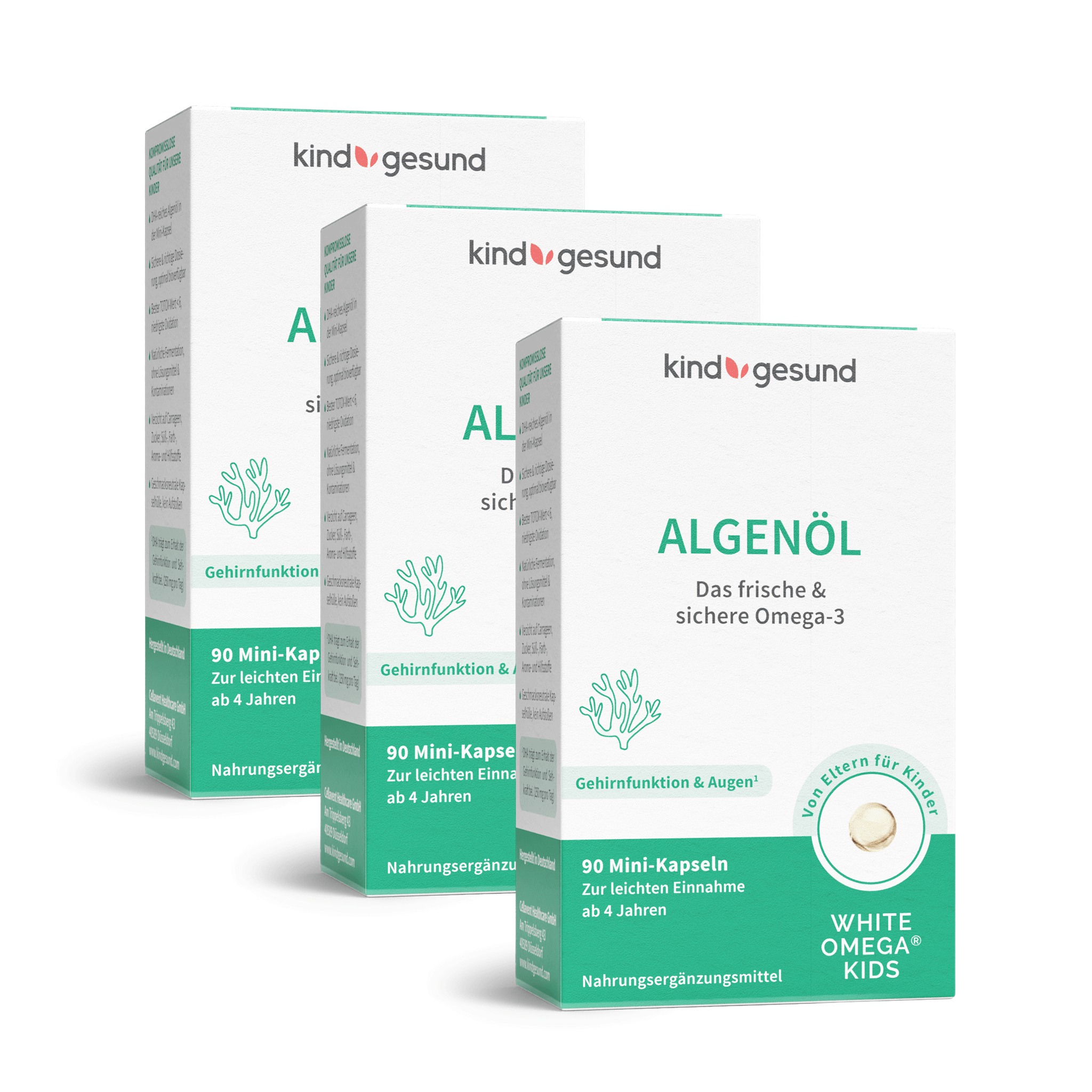 Omega - 3 Algenöl für Kinder, vegan - Cellavent Healthcare