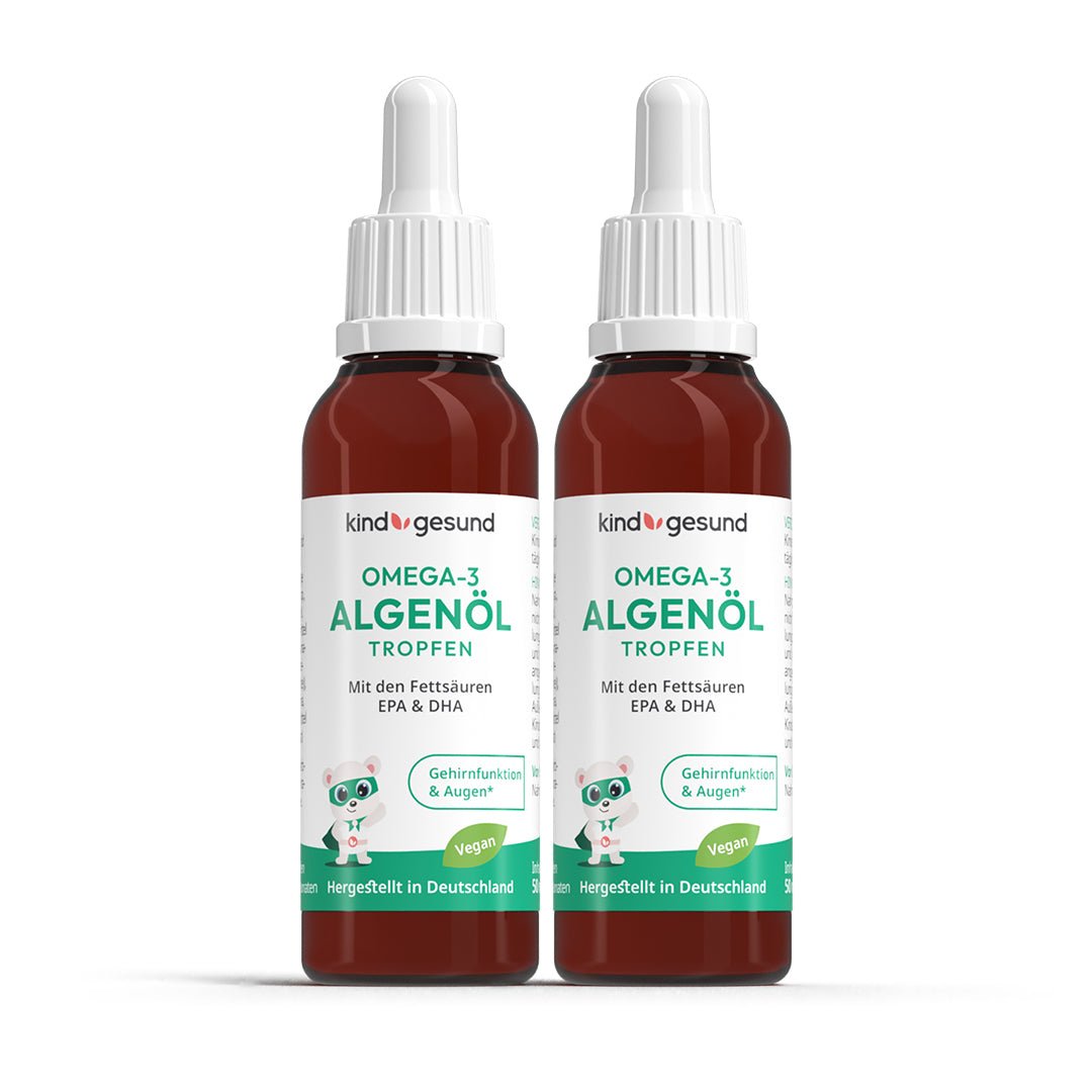 Omega - 3 Algenöl Kinder Tropfen - Cellavent Healthcare