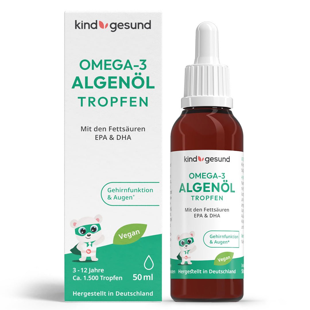 Omega - 3 Algenöl Kinder Tropfen - Cellavent Healthcare