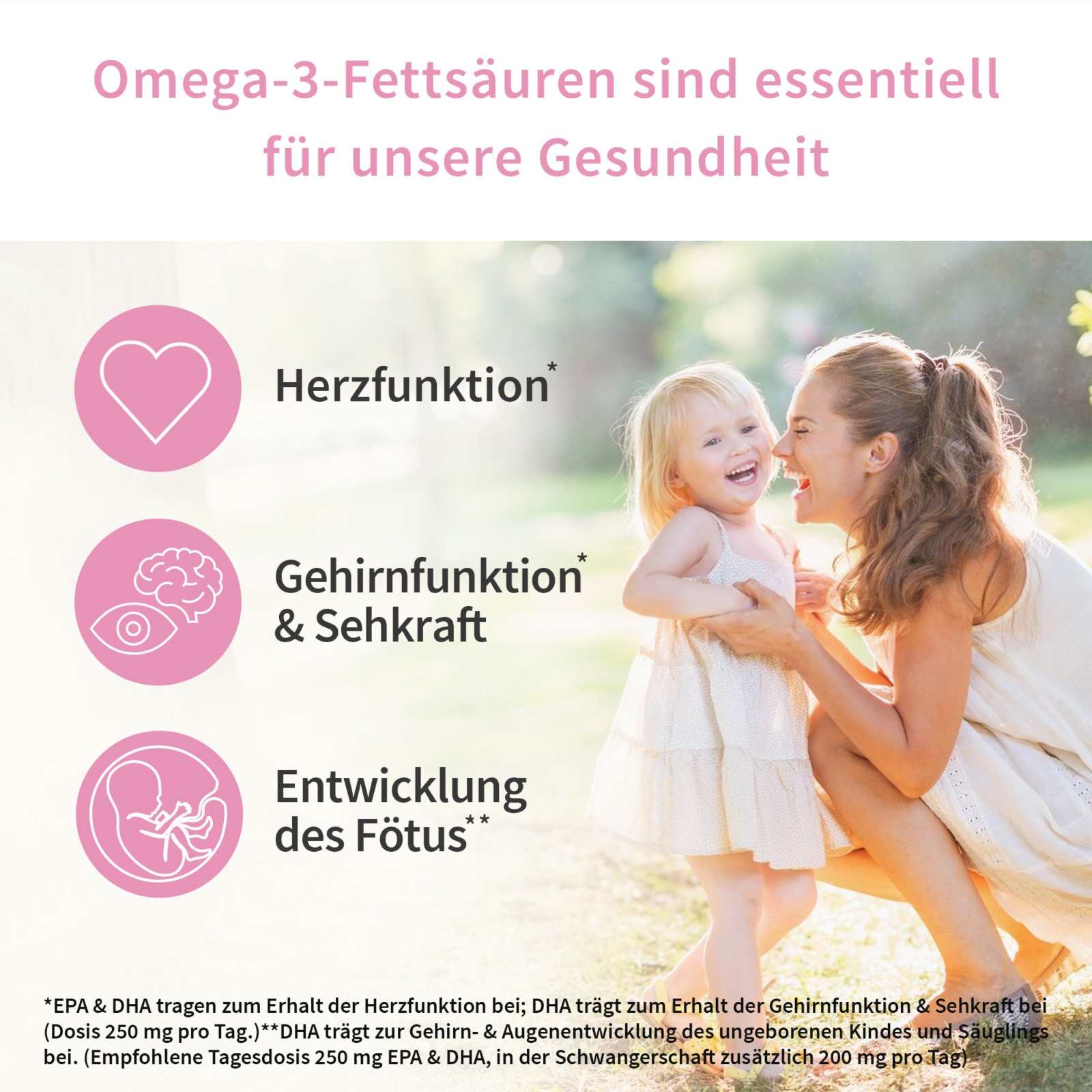 Omega - 3 für die Schwangerschaft - WHITE OMEGA® Mama - Cellavent Healthcare