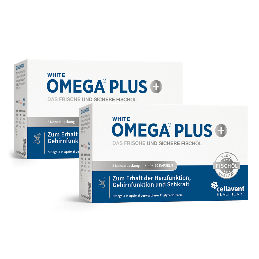 Omega - 3 Kapseln mit 800 mg – WHITE OMEGA PLUS - Cellavent Healthcare