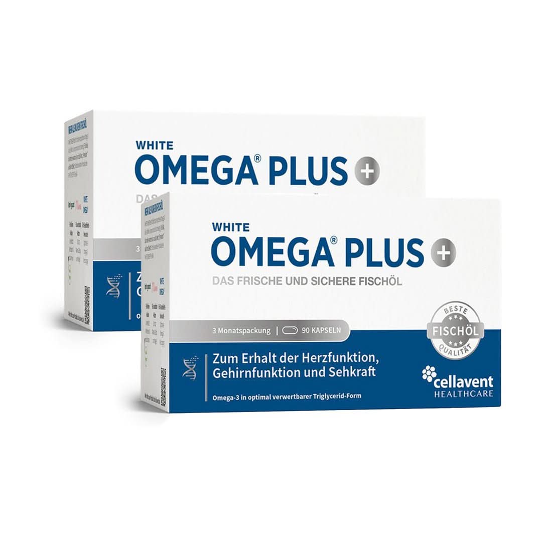 Omega - 3 Kapseln mit 800 mg – WHITE OMEGA PLUS - Cellavent Healthcare