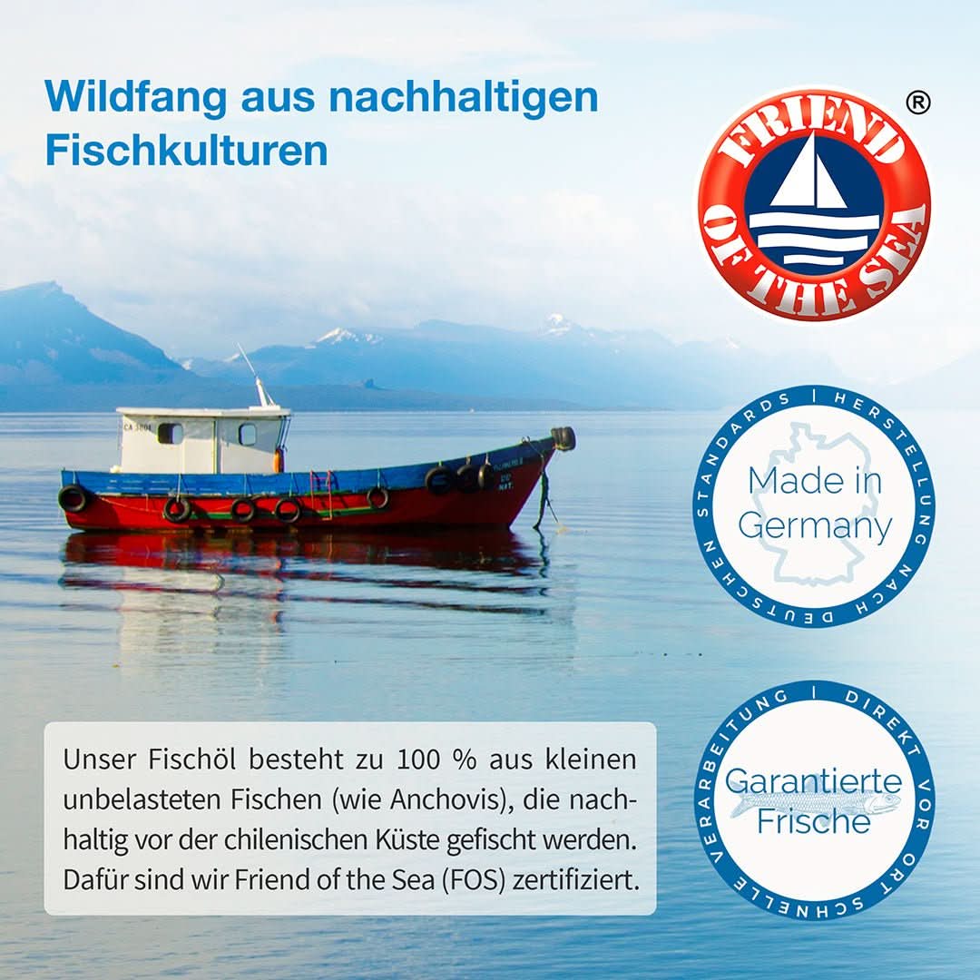 Omega - 3 Kapseln mit 800 mg – WHITE OMEGA PLUS - Cellavent Healthcare