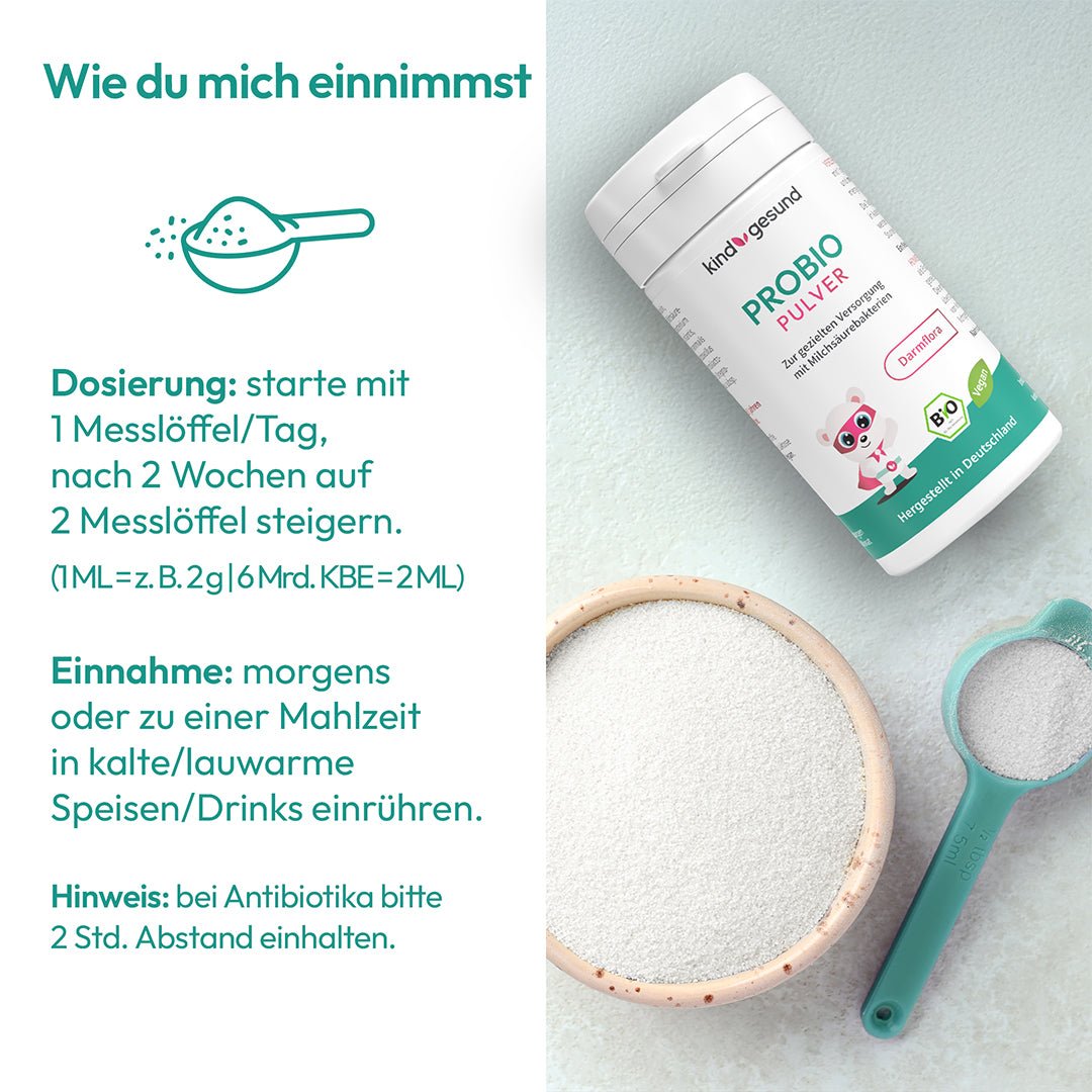 Probio Kids – Probiotisches Pulver für Kinder zur Unterstützung der Darmflora & Immunsystem - Cellavent Healthcare