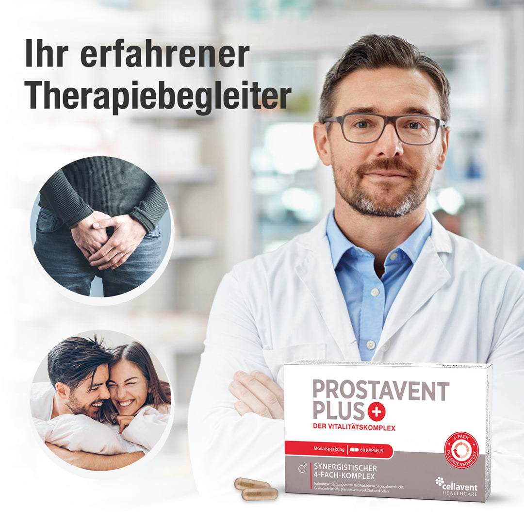 Prostata Komplex Kapseln - Prostavent PLUS - Cellavent Healthcare