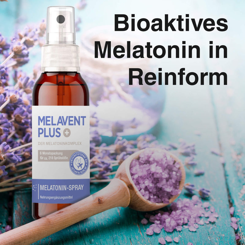 Melavent PLUS - Der Melatoninkomplex - Melatonin-Spray mit Pflanzen-Extrakten