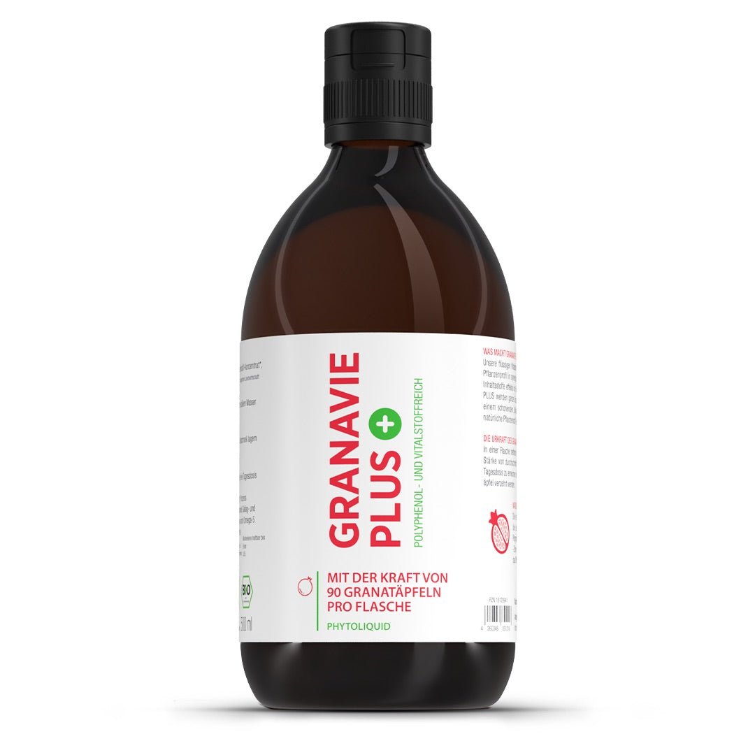 Sonderposten - Bio Granatapfelsaft Konzentrat - Granavie PLUS - Cellavent Healthcare