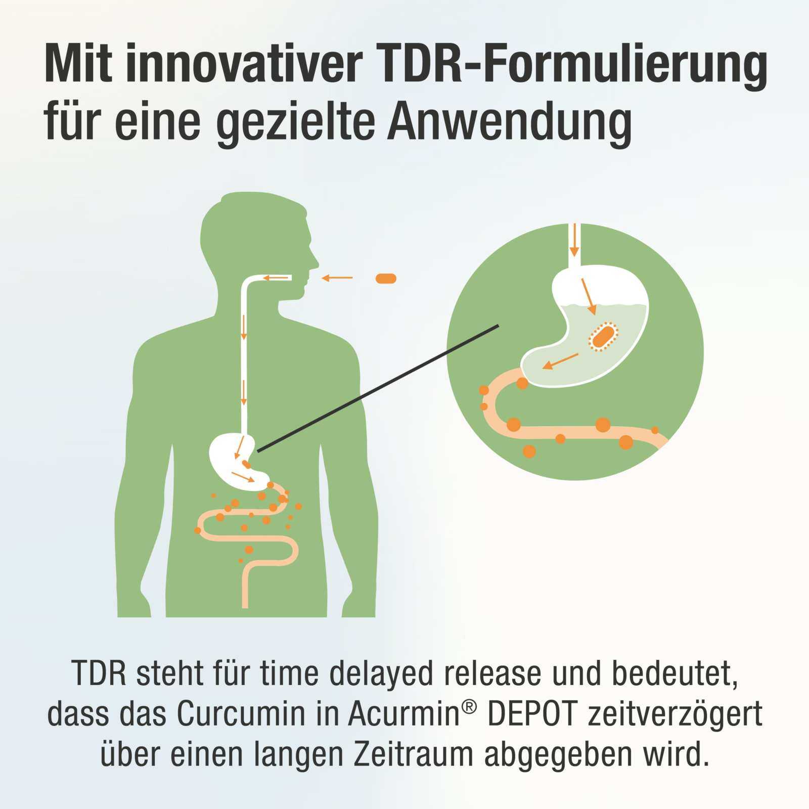 Sonderposten: Depot - Kurkuma Tabletten mit verzögerter Curcumin - Freisetzung – Acurmin DEPOT - Cellavent Healthcare