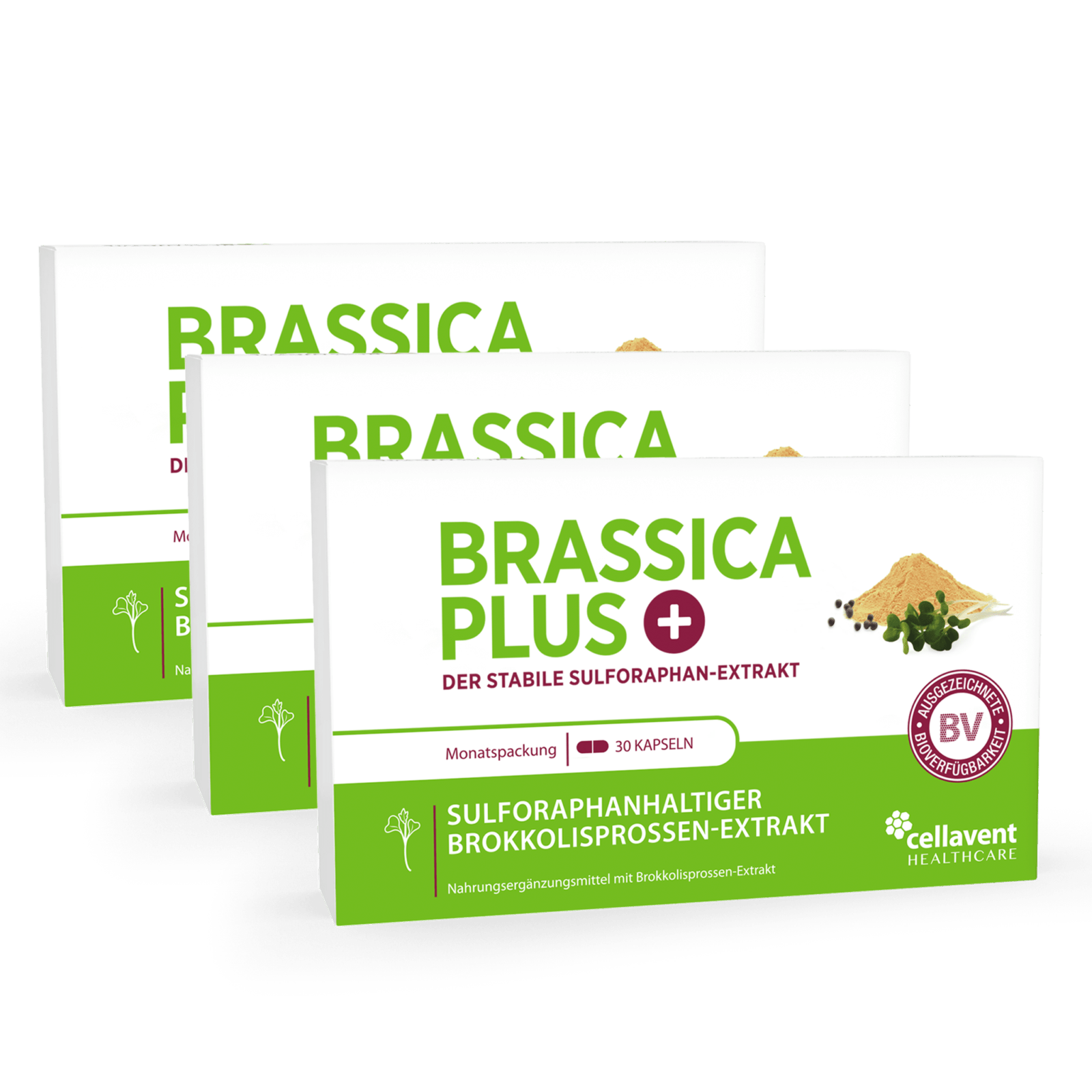 Sulforaphan Brokkoli Kapseln - Brassica PLUS - Cellavent Healthcare