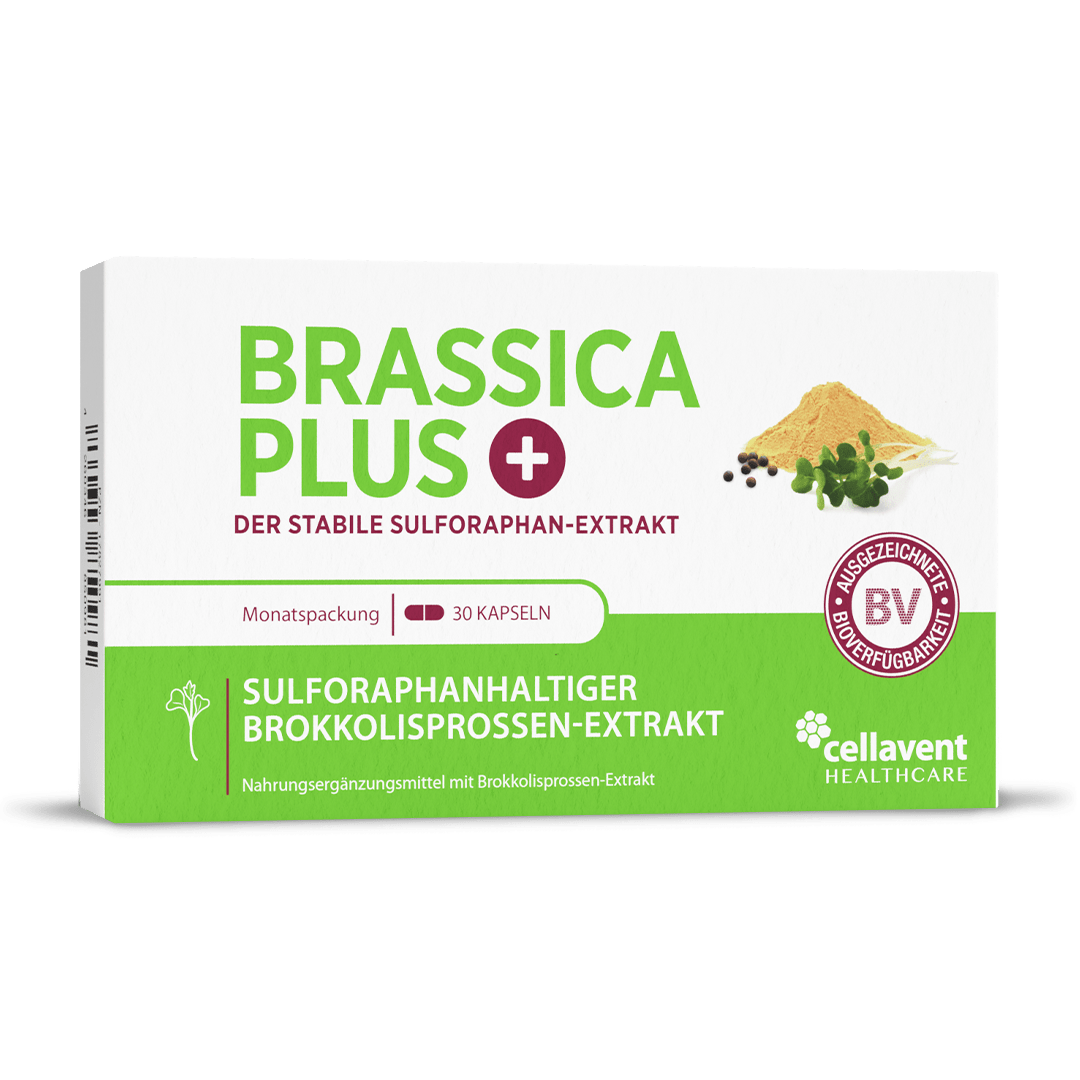 Sulforaphan Brokkolisprossen Kapseln - Brassica PLUS - Cellavent Healthcare