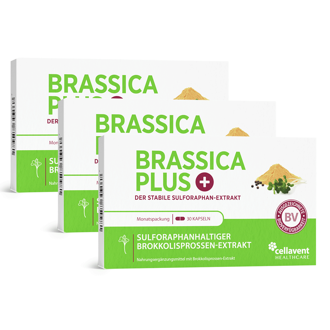 Sulforaphan Brokkolisprossen Kapseln - Brassica PLUS - Cellavent Healthcare